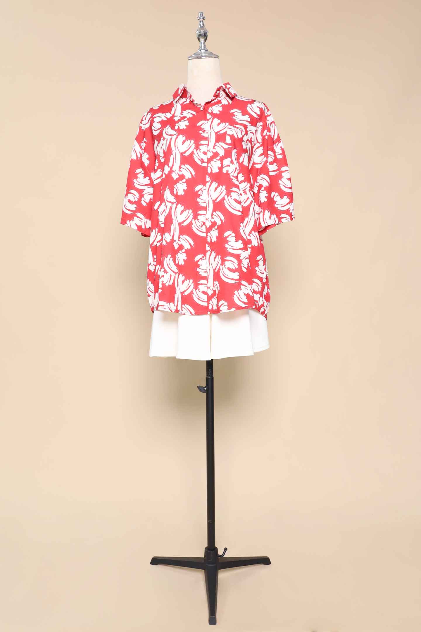 PO - Ken Shirt in Red Strokes