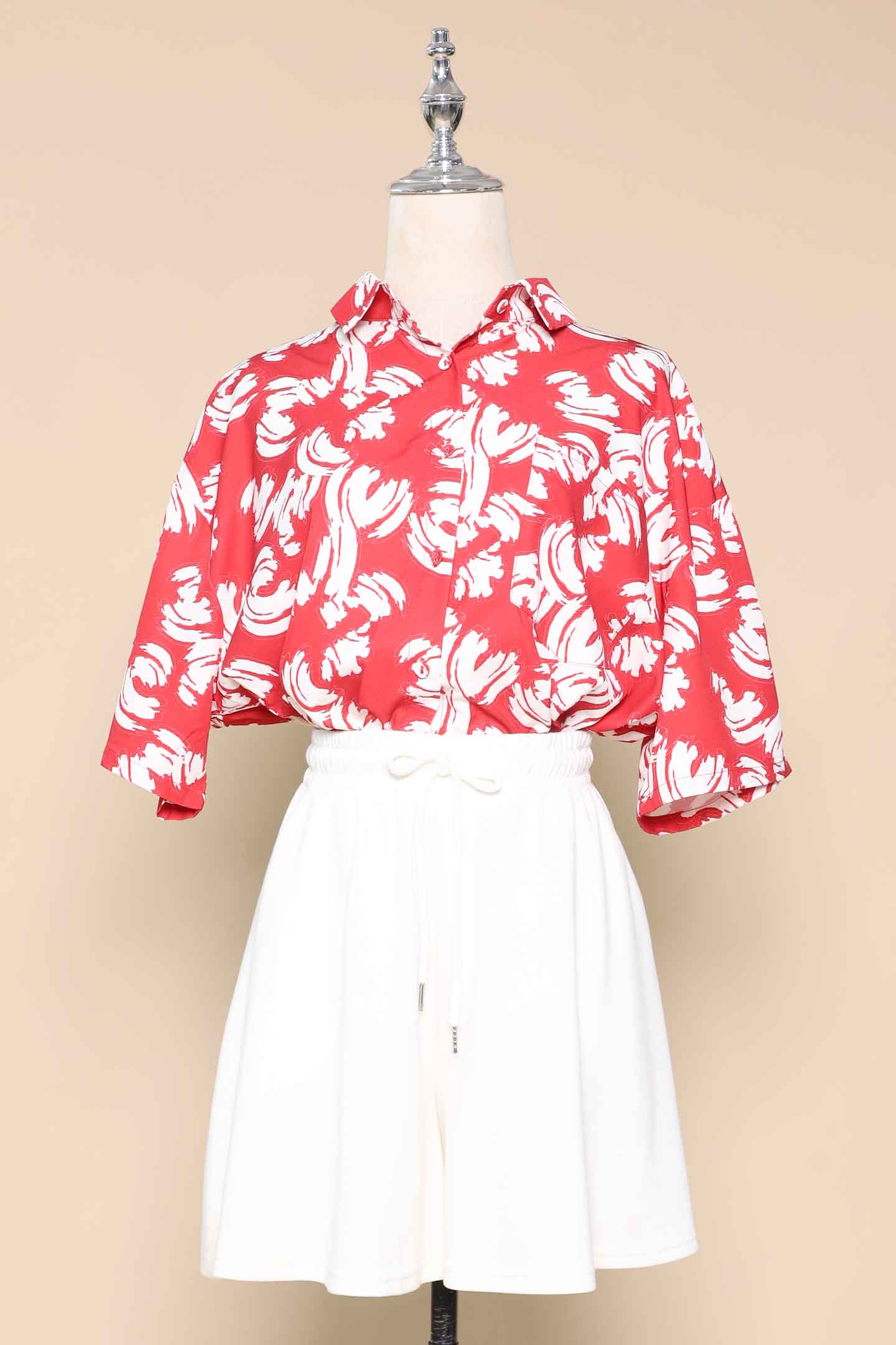 PO - Ken Shirt in Red Strokes