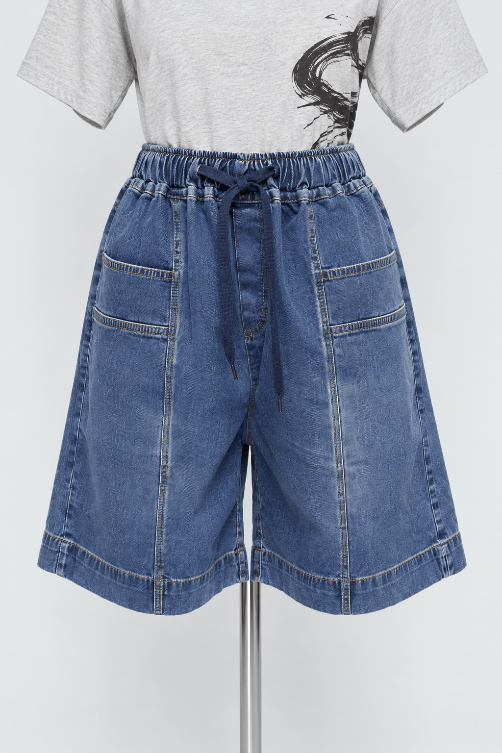 PO - Kenza Denim Shorts in Blue