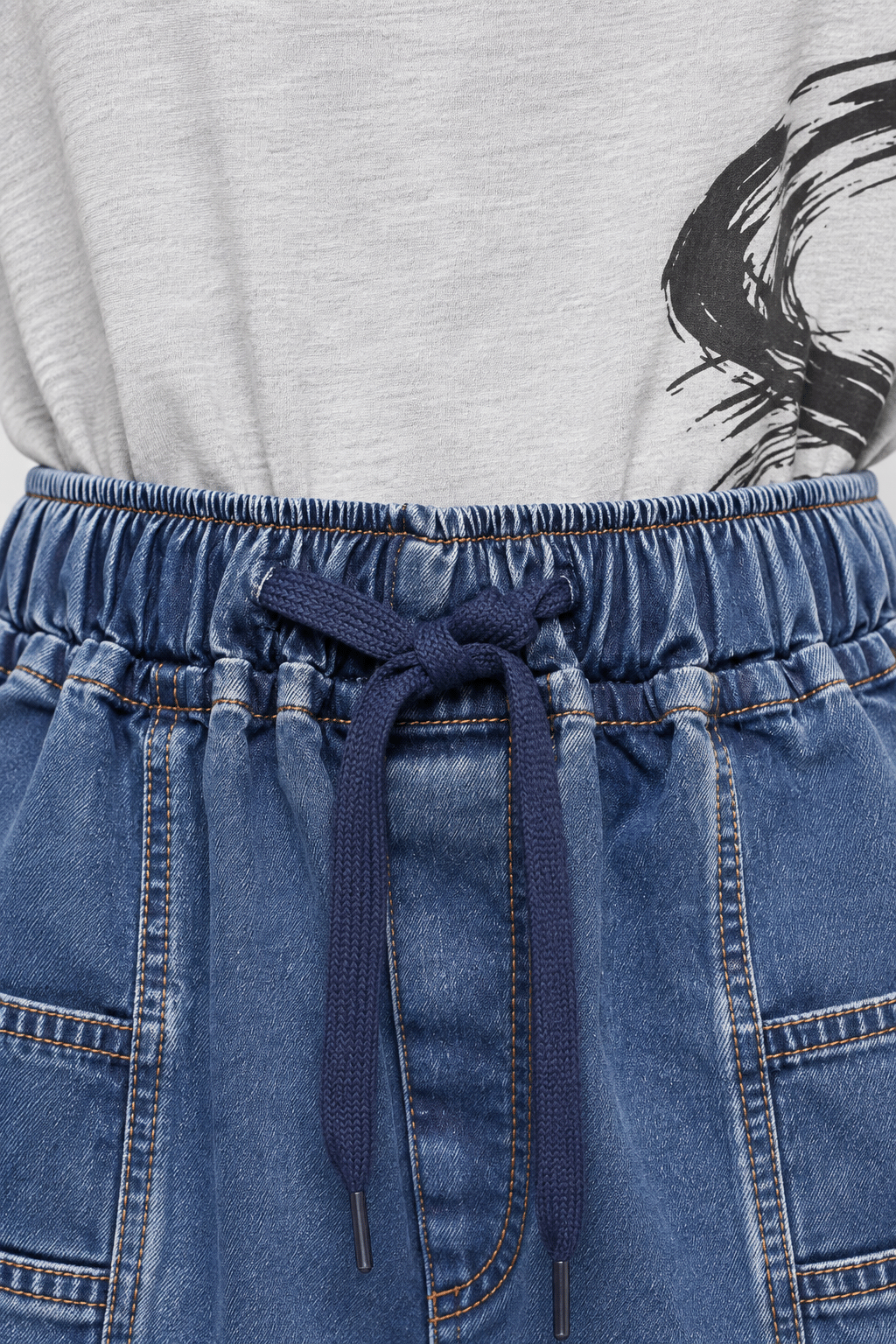PO - Kenza Denim Shorts in Blue