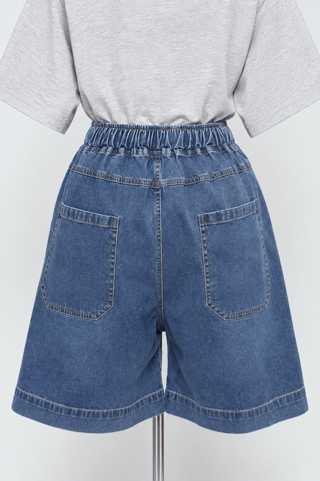PO - Kenza Denim Shorts in Blue