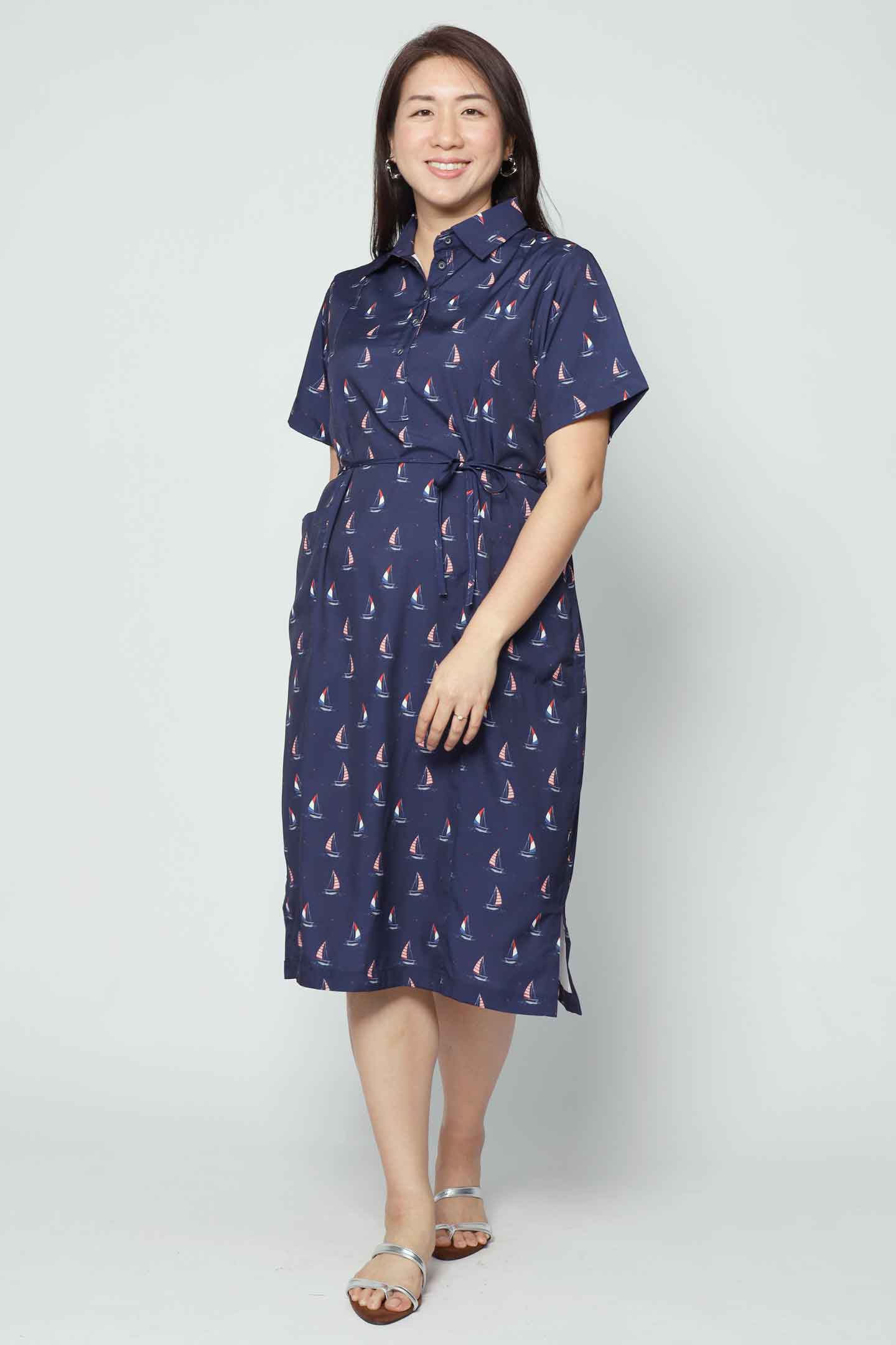Kona Dress in Sailboat