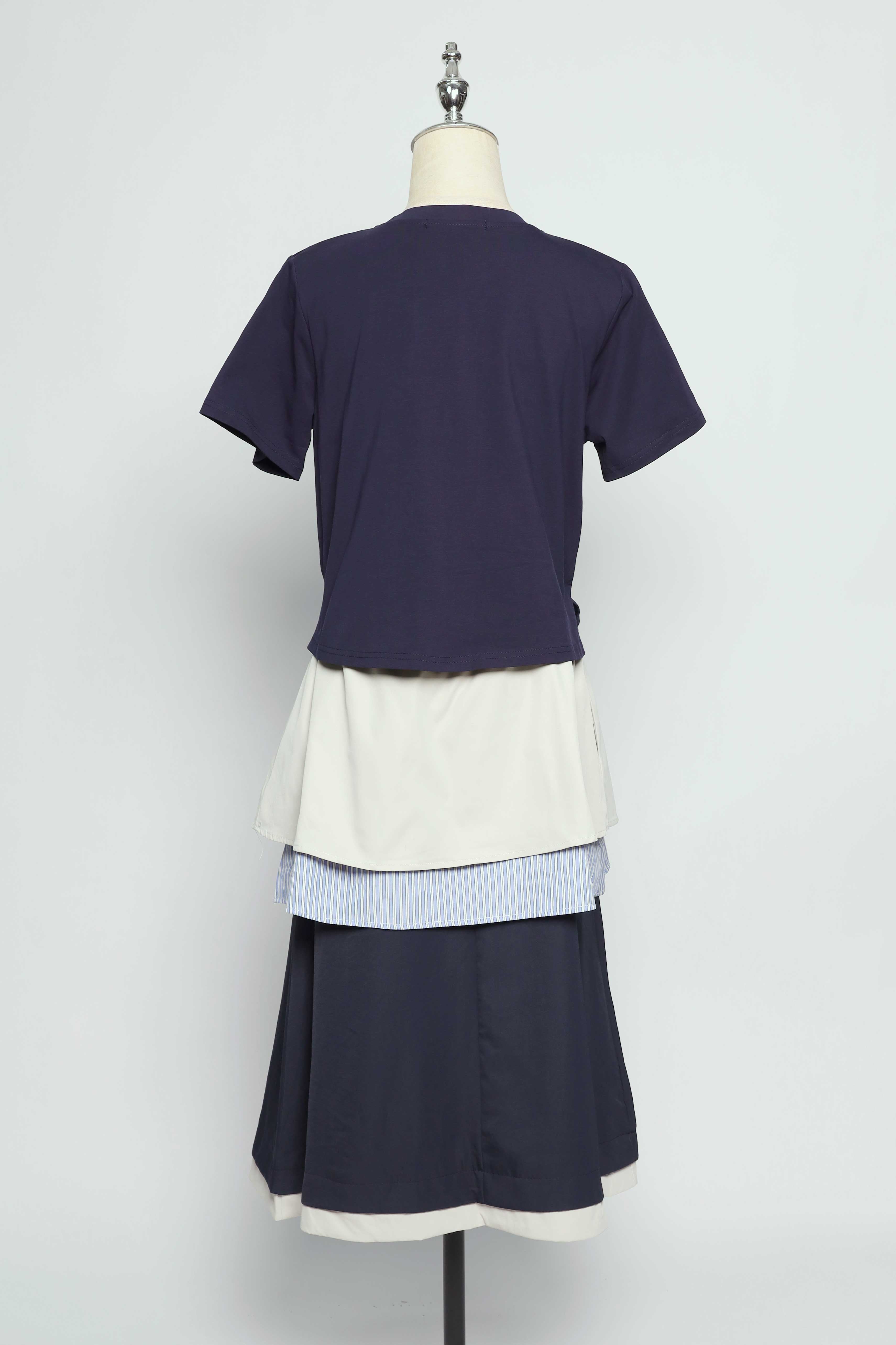 PO - Krish Layered Dress in Blue