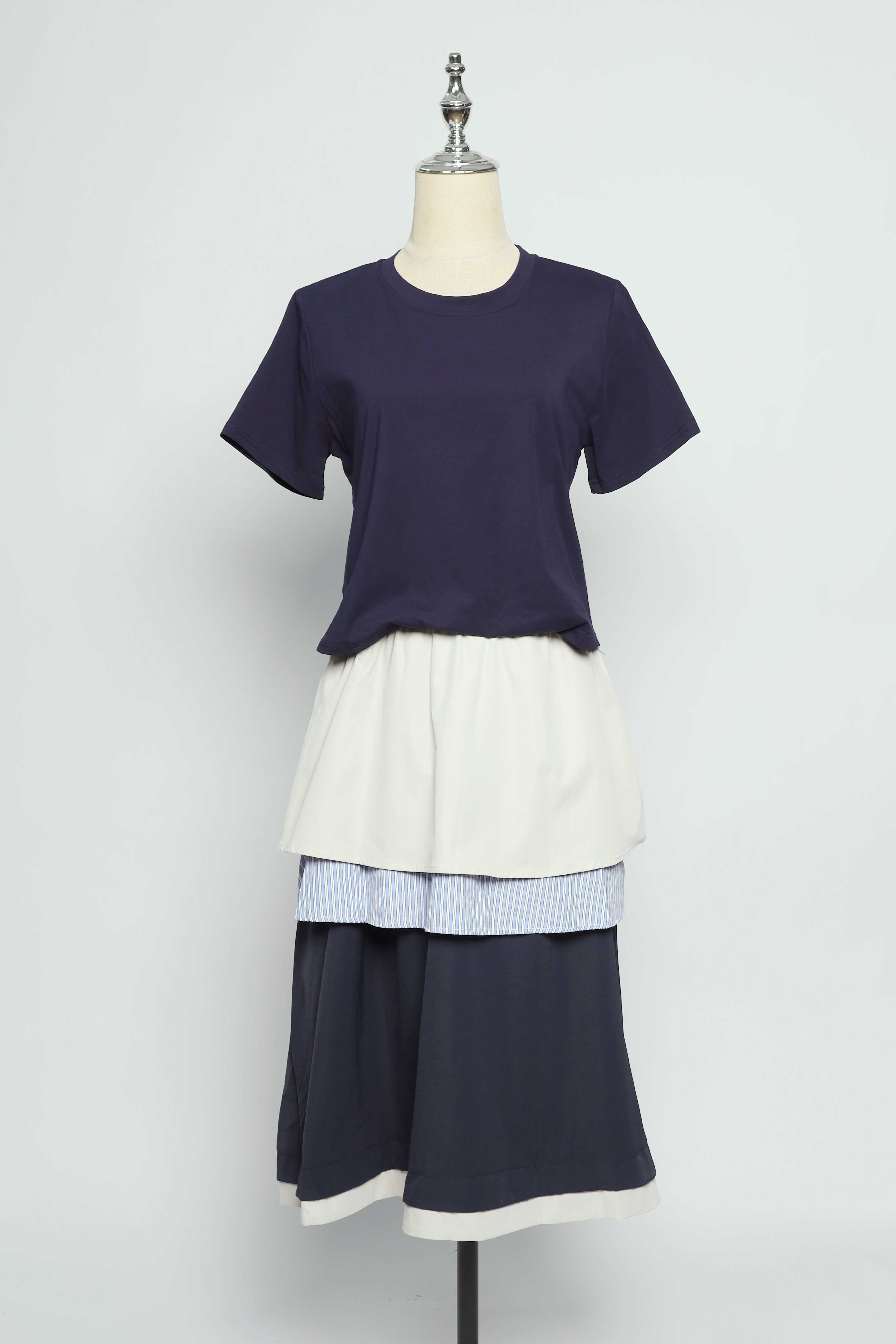 PO - Krish Layered Dress in Blue