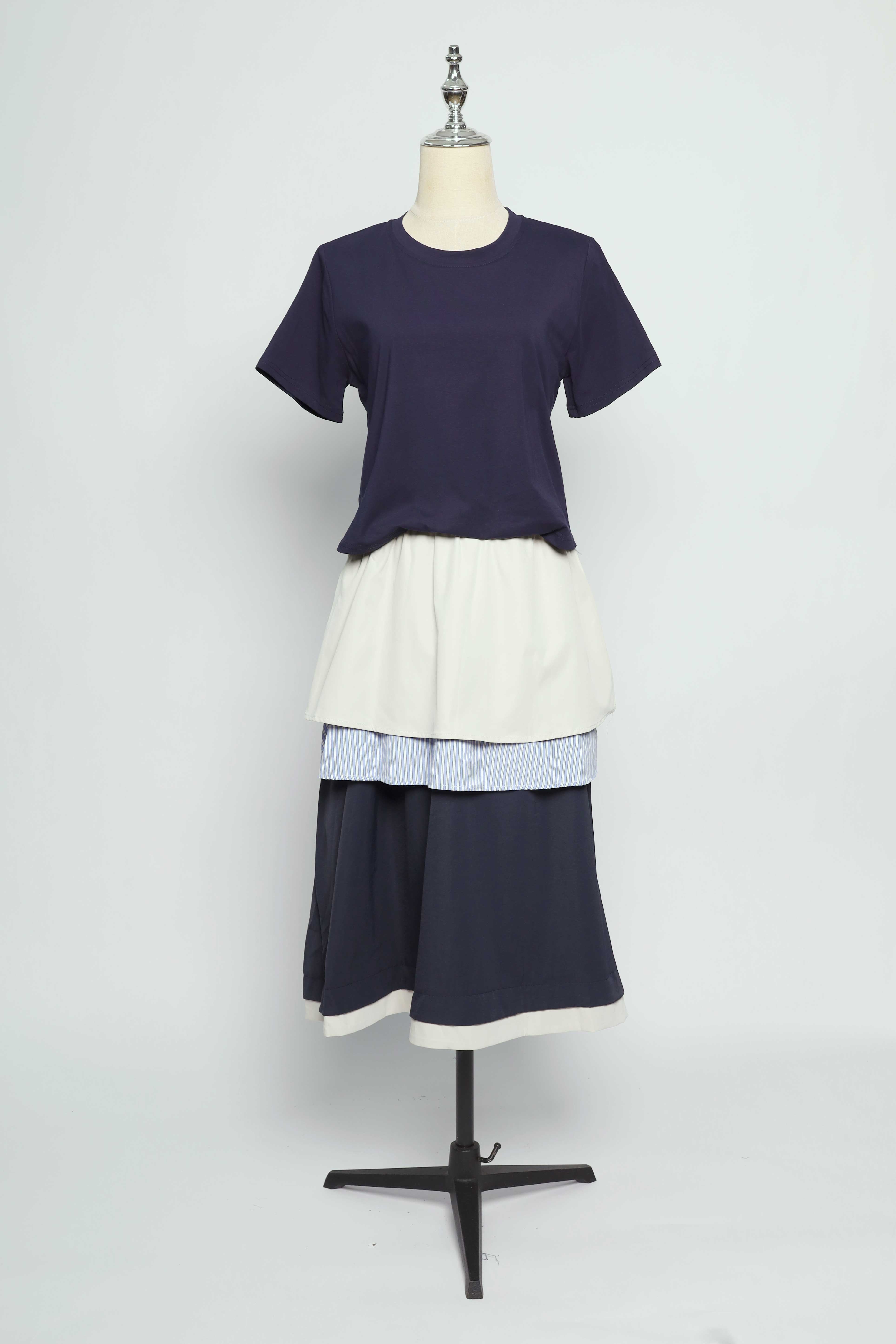 PO - Krish Layered Dress in Blue