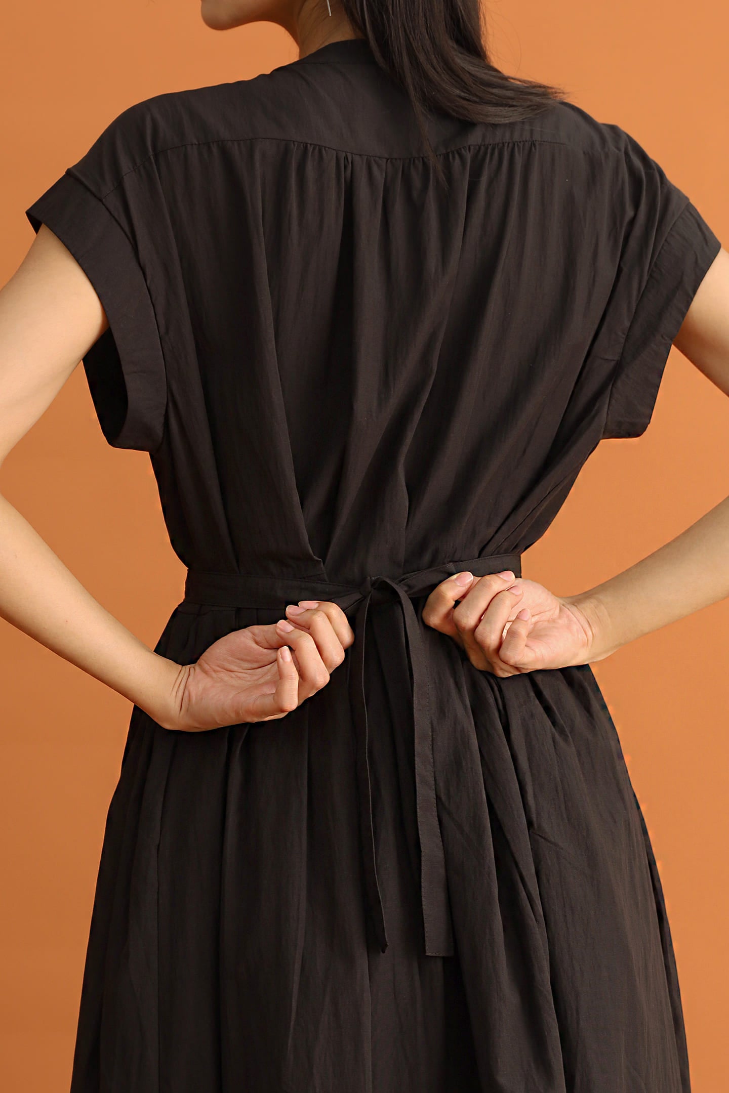 CHOSEN - Kumo Pleated Dress in Black