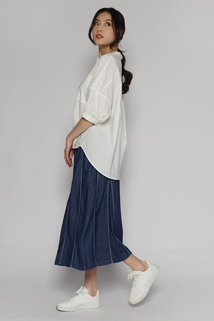 Kizhi Top in White