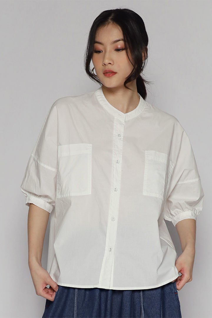Kizhi Top in White