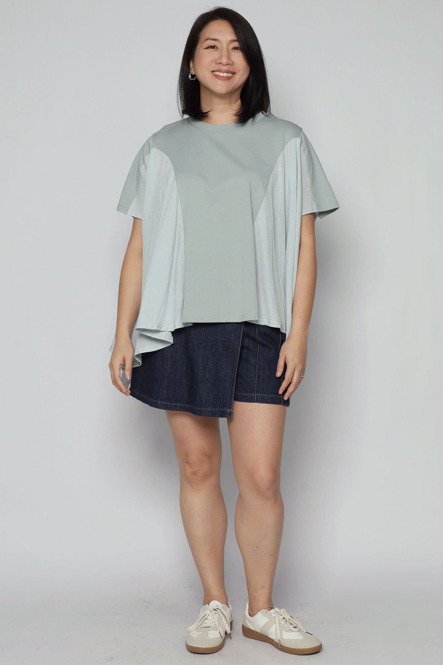 Kwang Fishtail Top in Blue