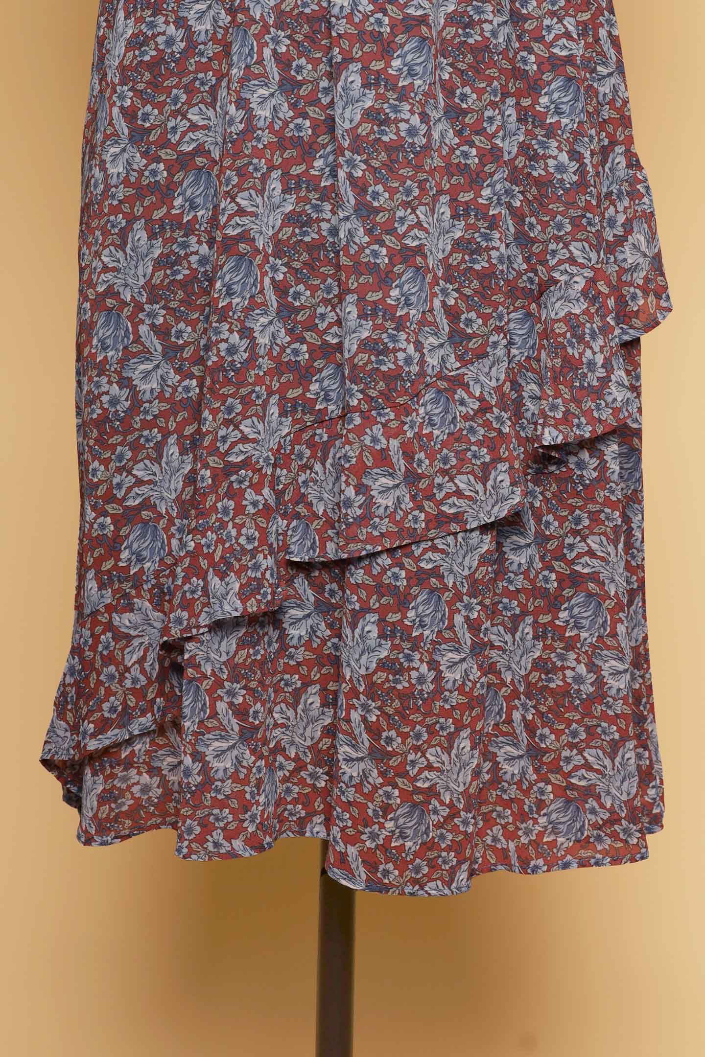 PO - Laurette Dress in Brown Buds