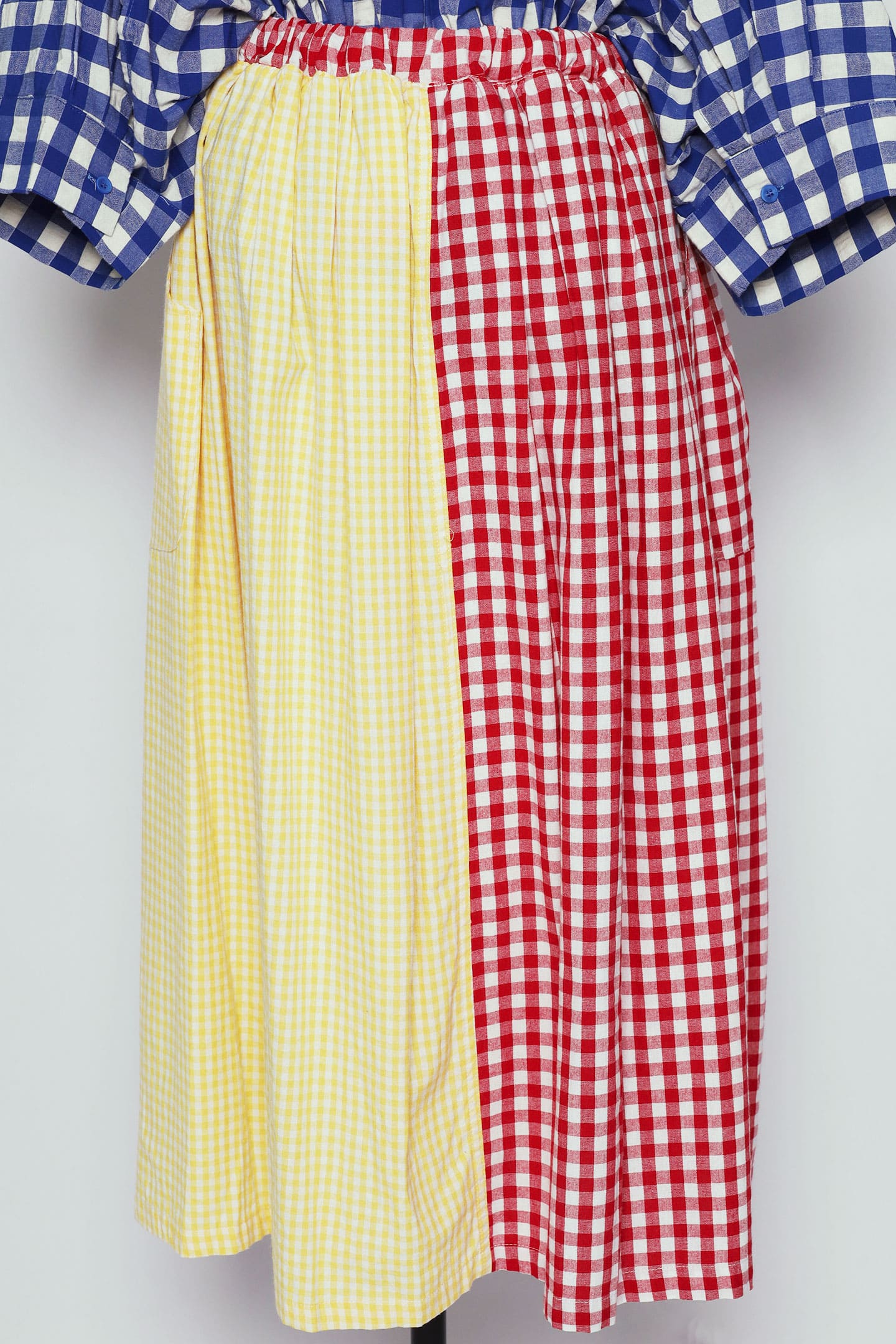 PO - Leonice Checkered Skirt in Red Yellow
