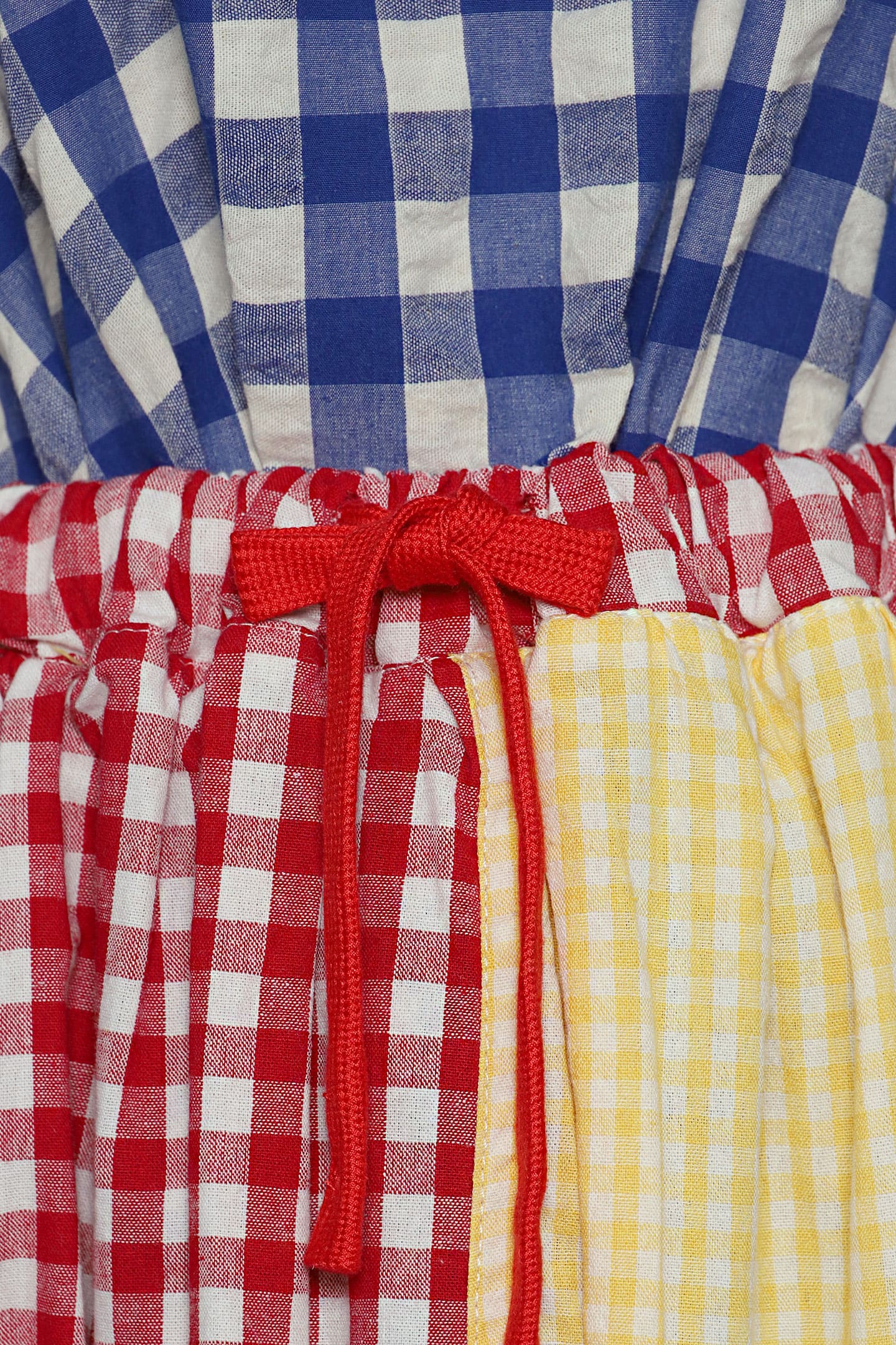 PO - Leonice Checkered Skirt in Red Yellow