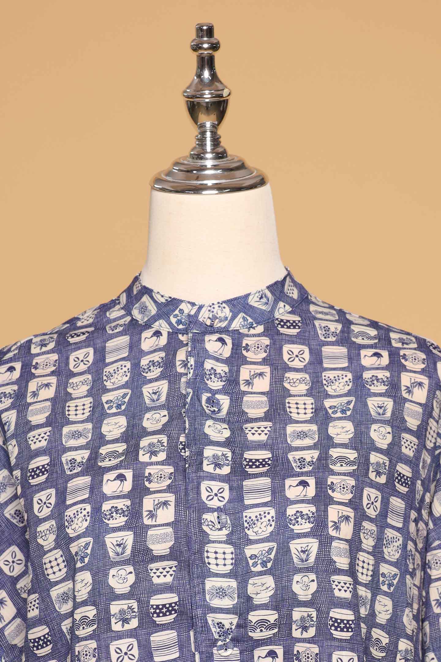 PO - Liam Top in Blue Porcelain