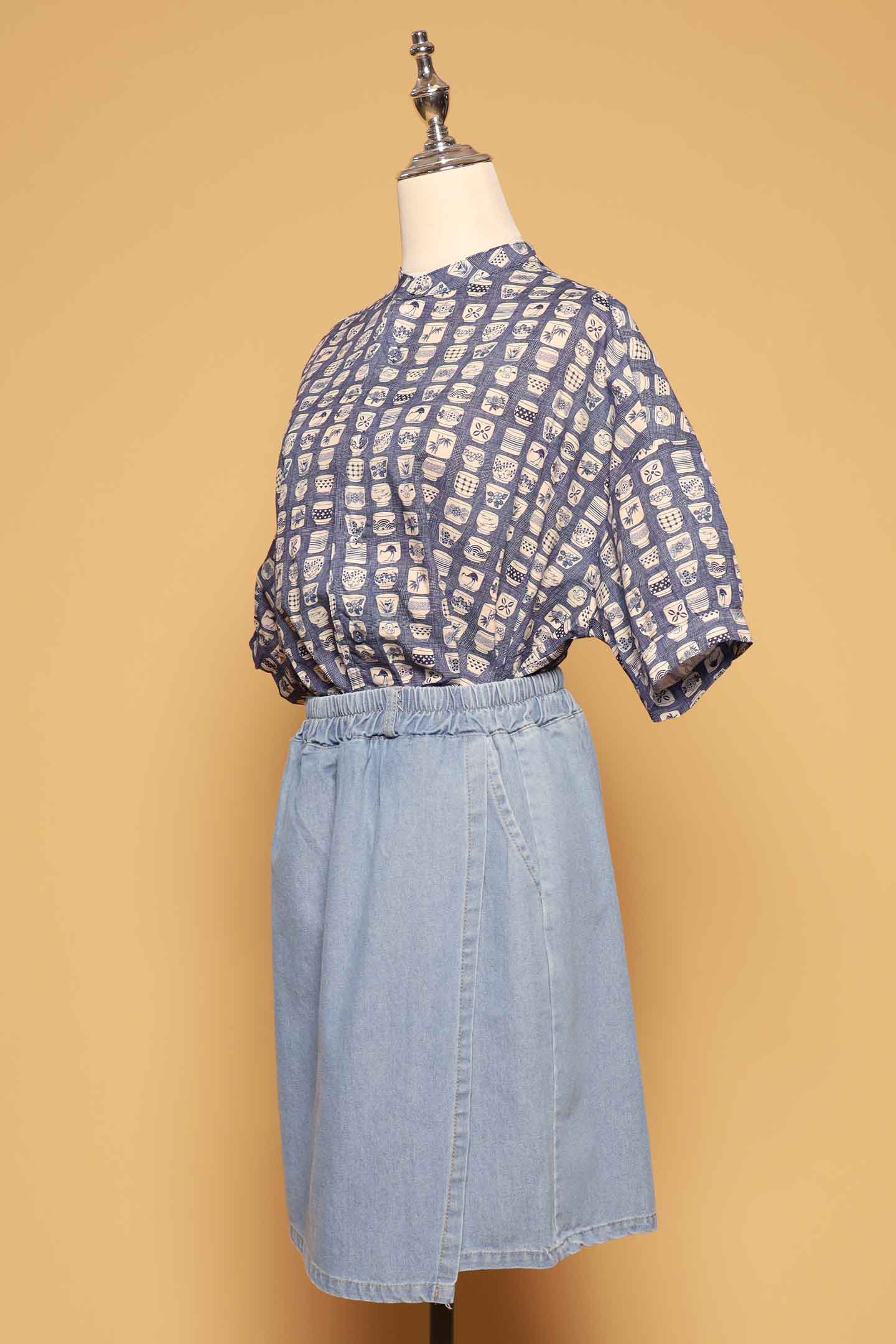 PO - Liam Top in Blue Porcelain