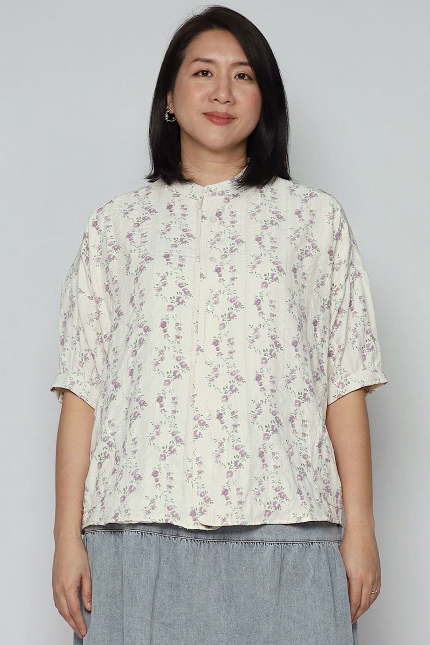 Liam Top in Lilac Whisper Lace