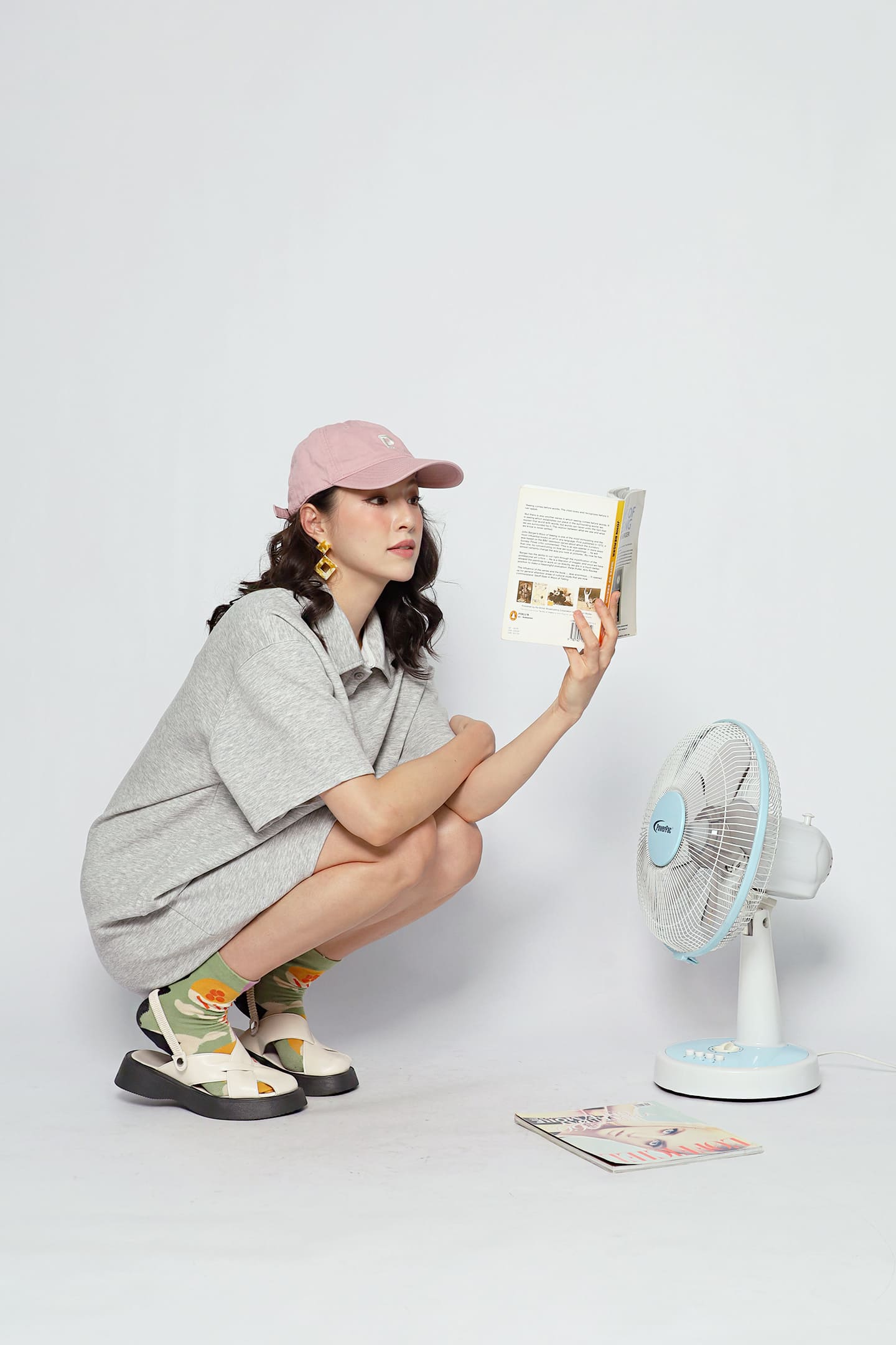 JOY - Light Drift Shirt Dress in Grey