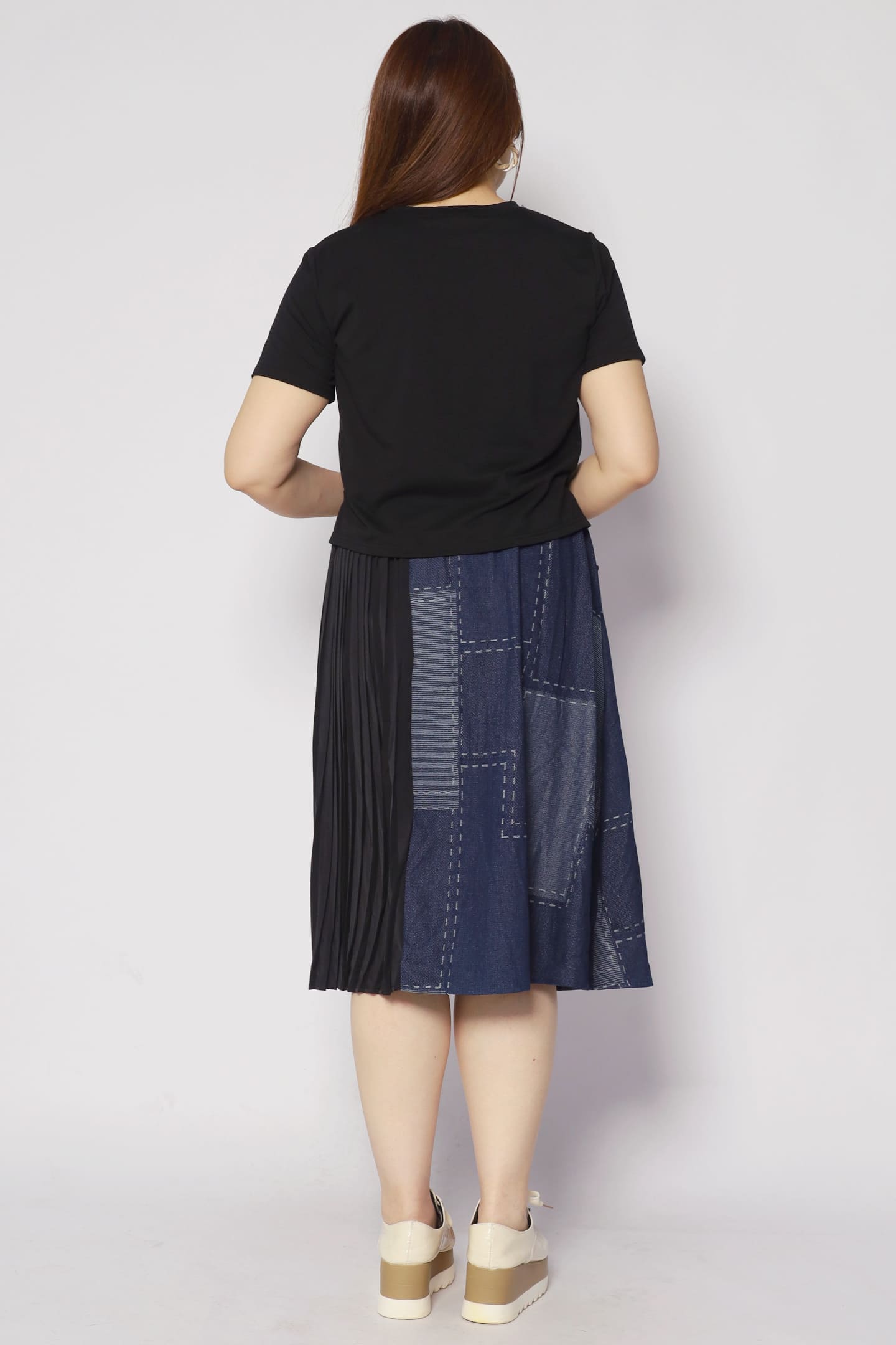 Backorders Lisa Dress in Denim Black