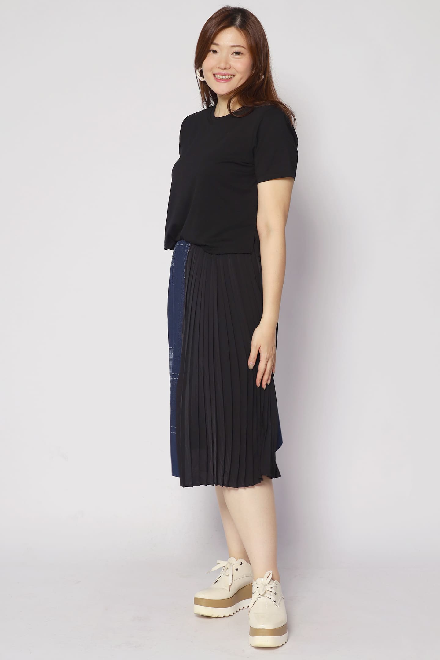 Backorders Lisa Dress in Denim Black