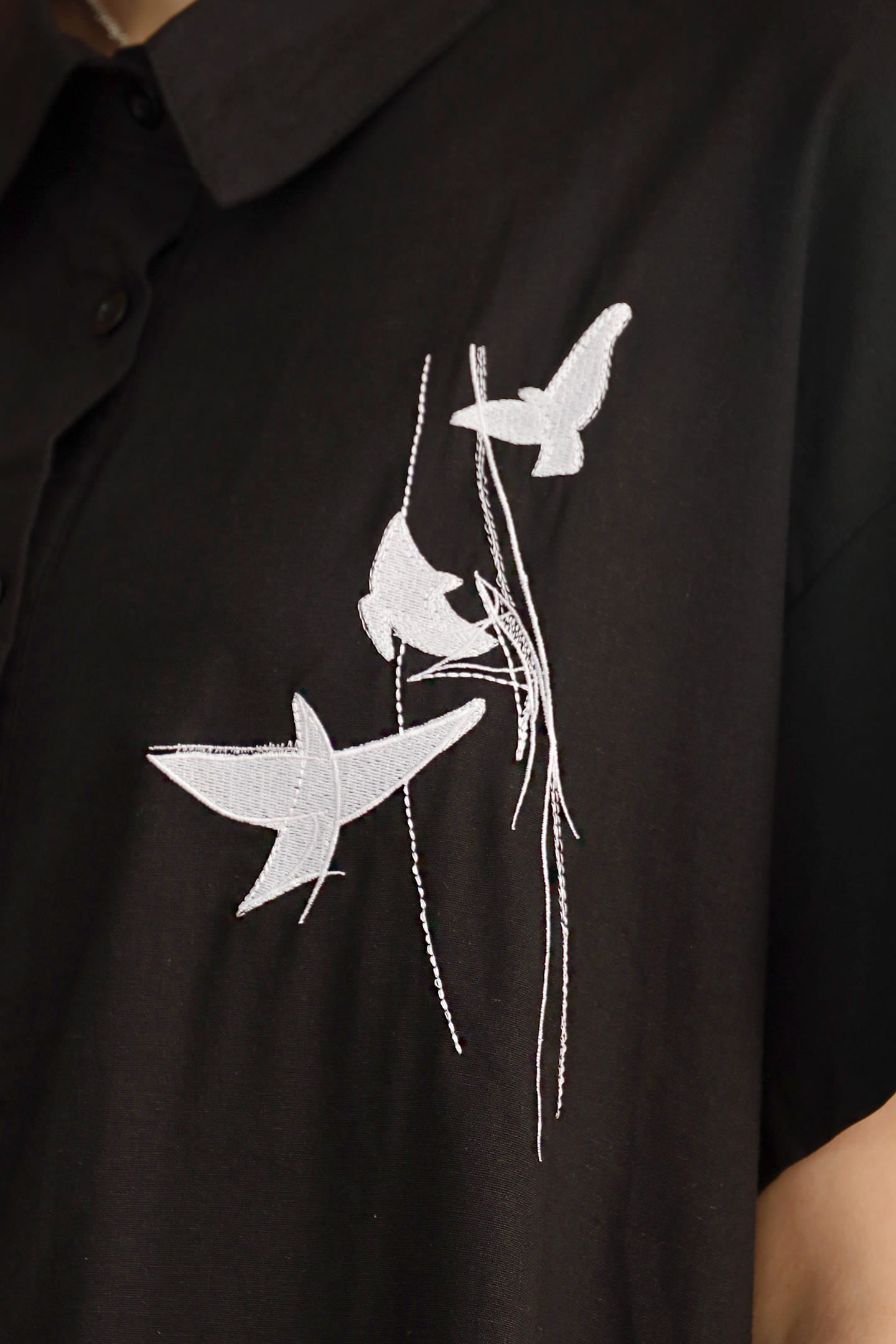 CHOSEN - Lover Dove Embroidered Shirt