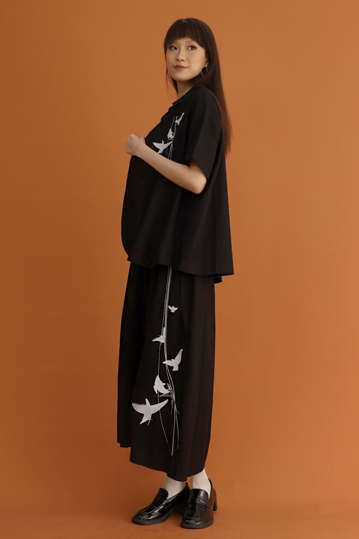 CHOSEN - Lover Dove Embroidered Shirt