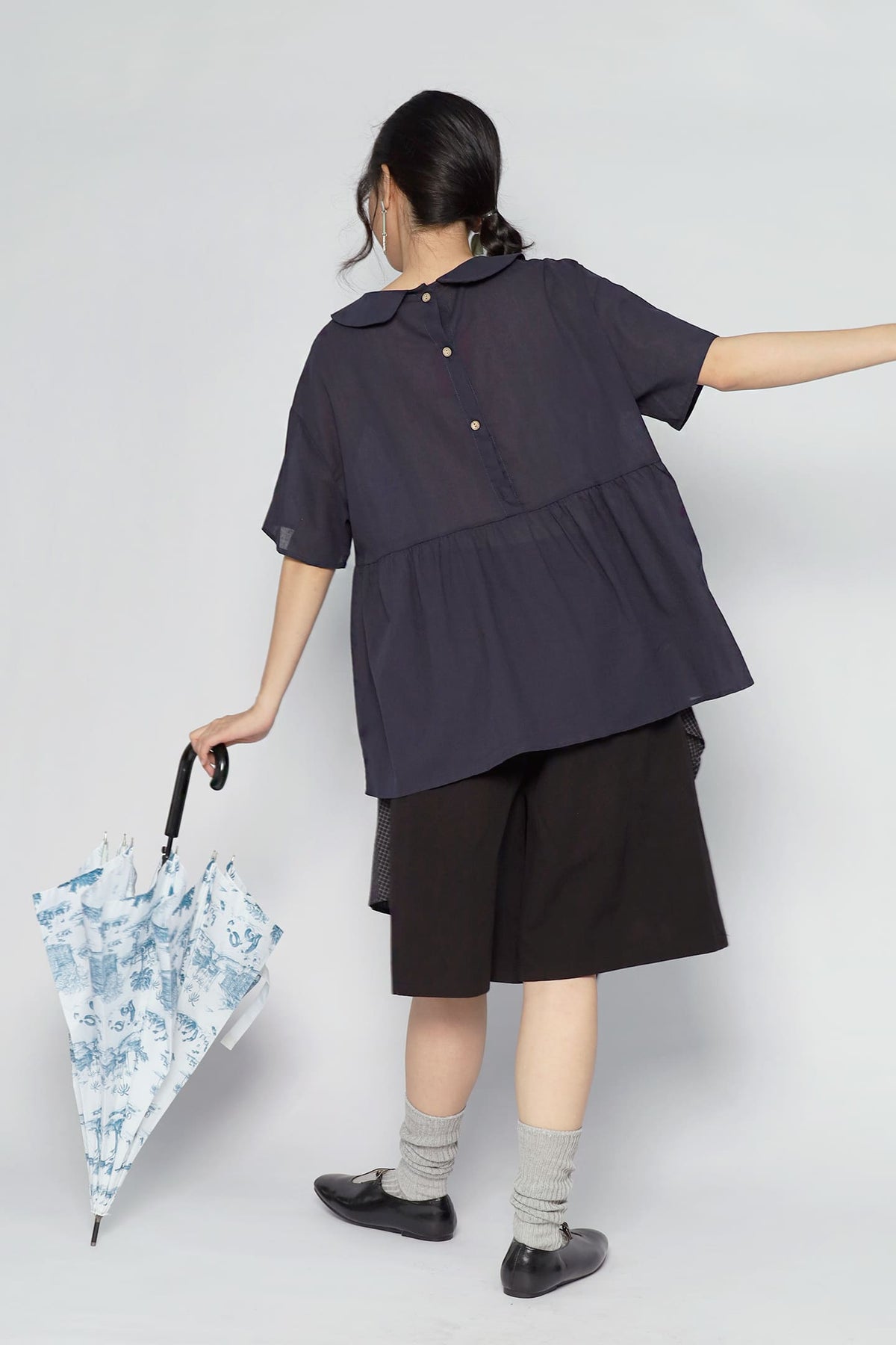 JOY - Lusi Peterpan Top in Blue