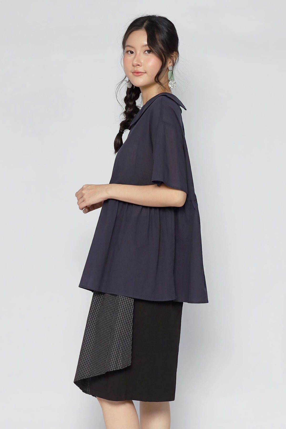 JOY - Lusi Peterpan Top in Blue