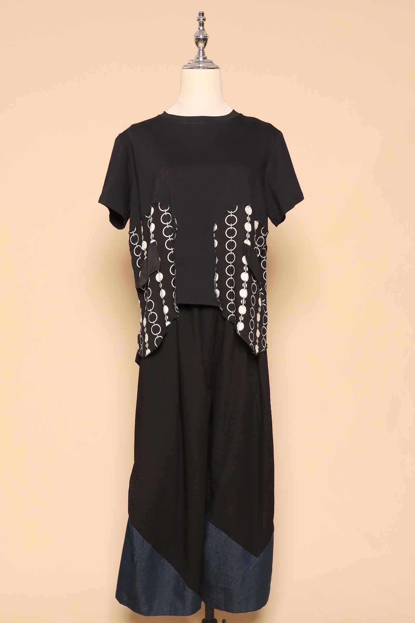 PO - Maddox Culottes in Black Denim