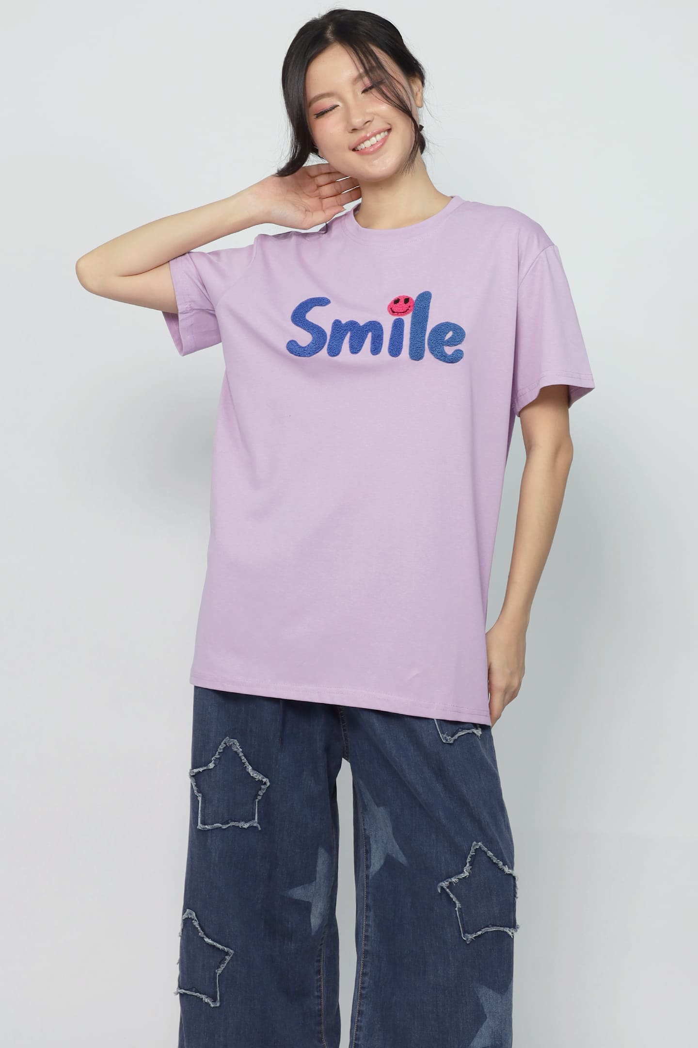 JOY - Made You Smile Tee in Purple