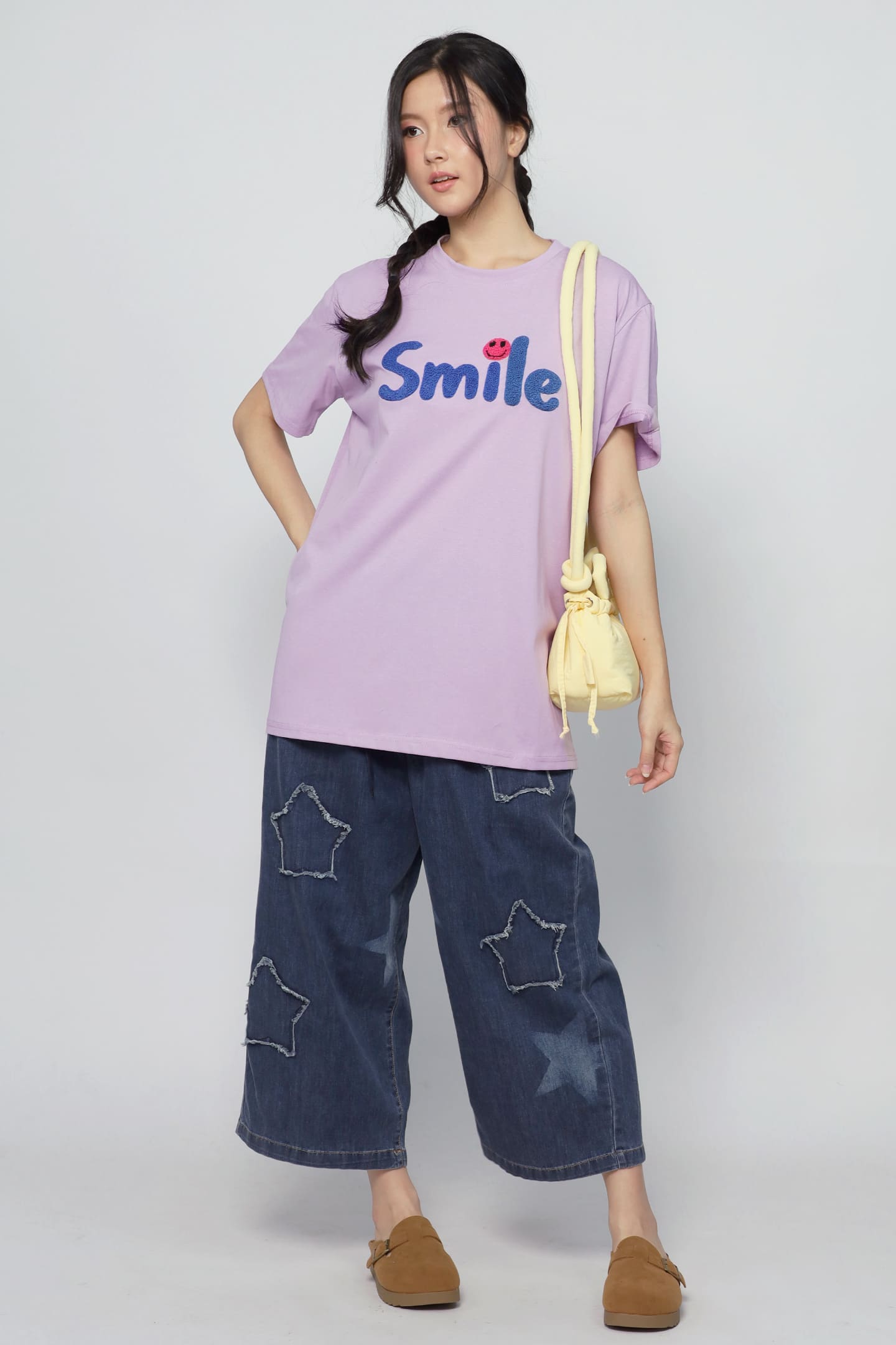 JOY - Made You Smile Tee in Purple