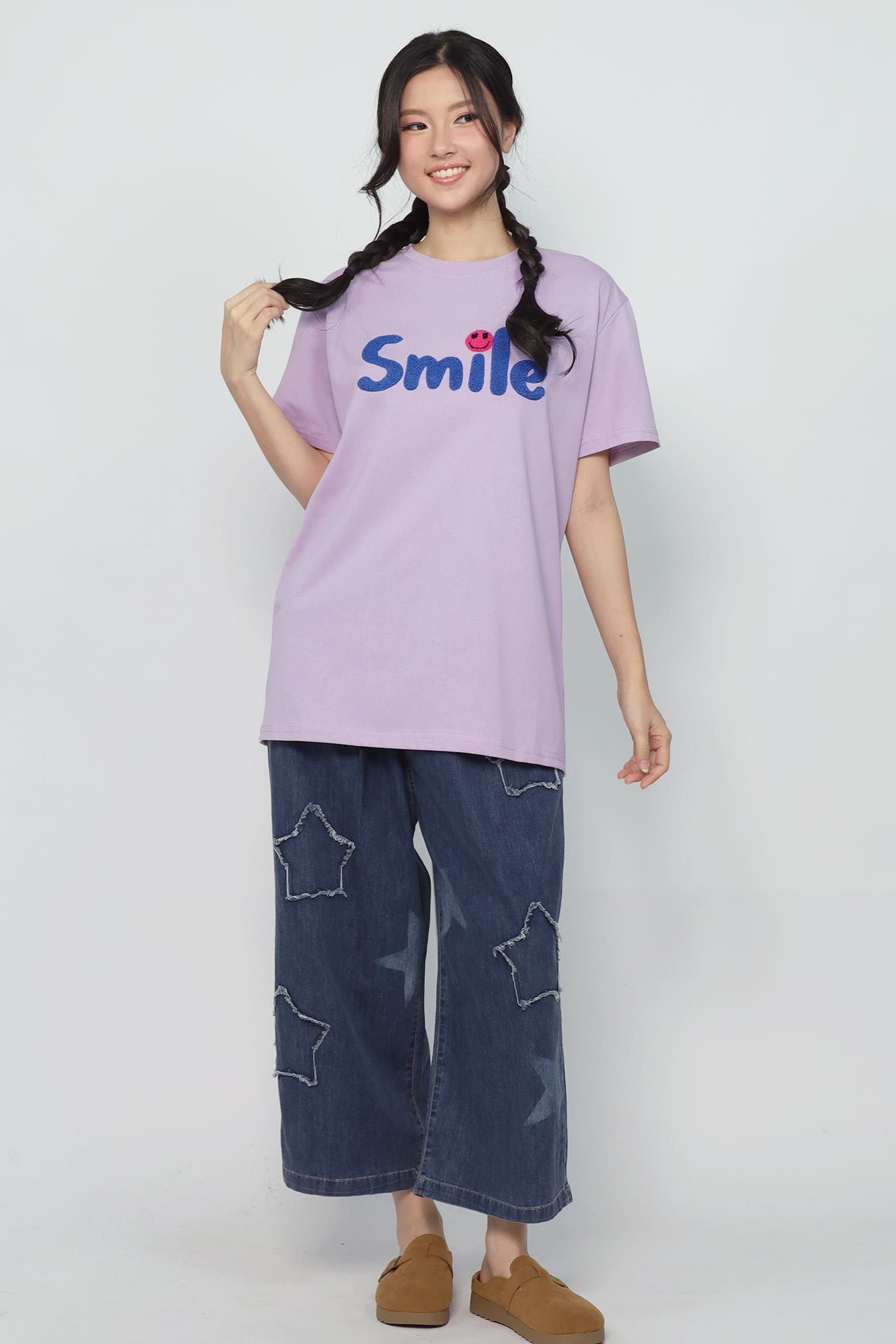 JOY - Made You Smile Tee in Purple