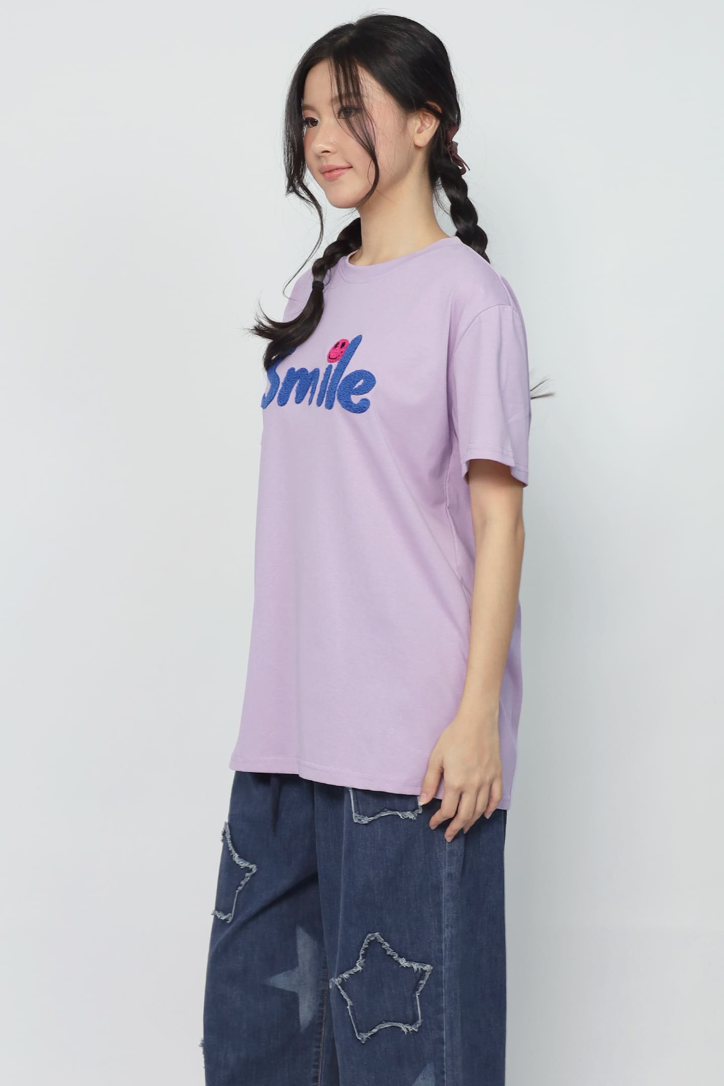 JOY - Made You Smile Tee in Purple