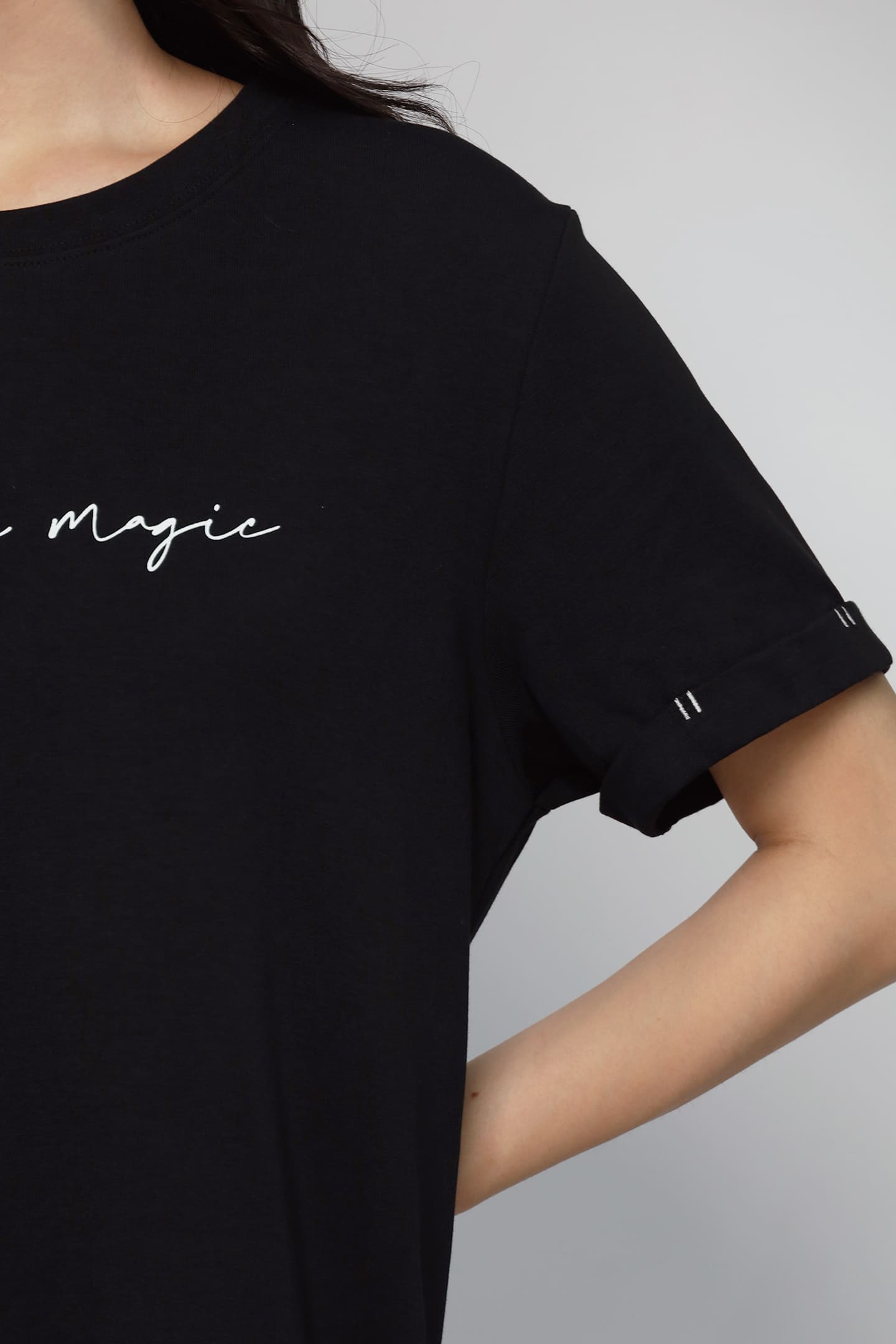 JOY - Made of Magic Tee Dress in Black