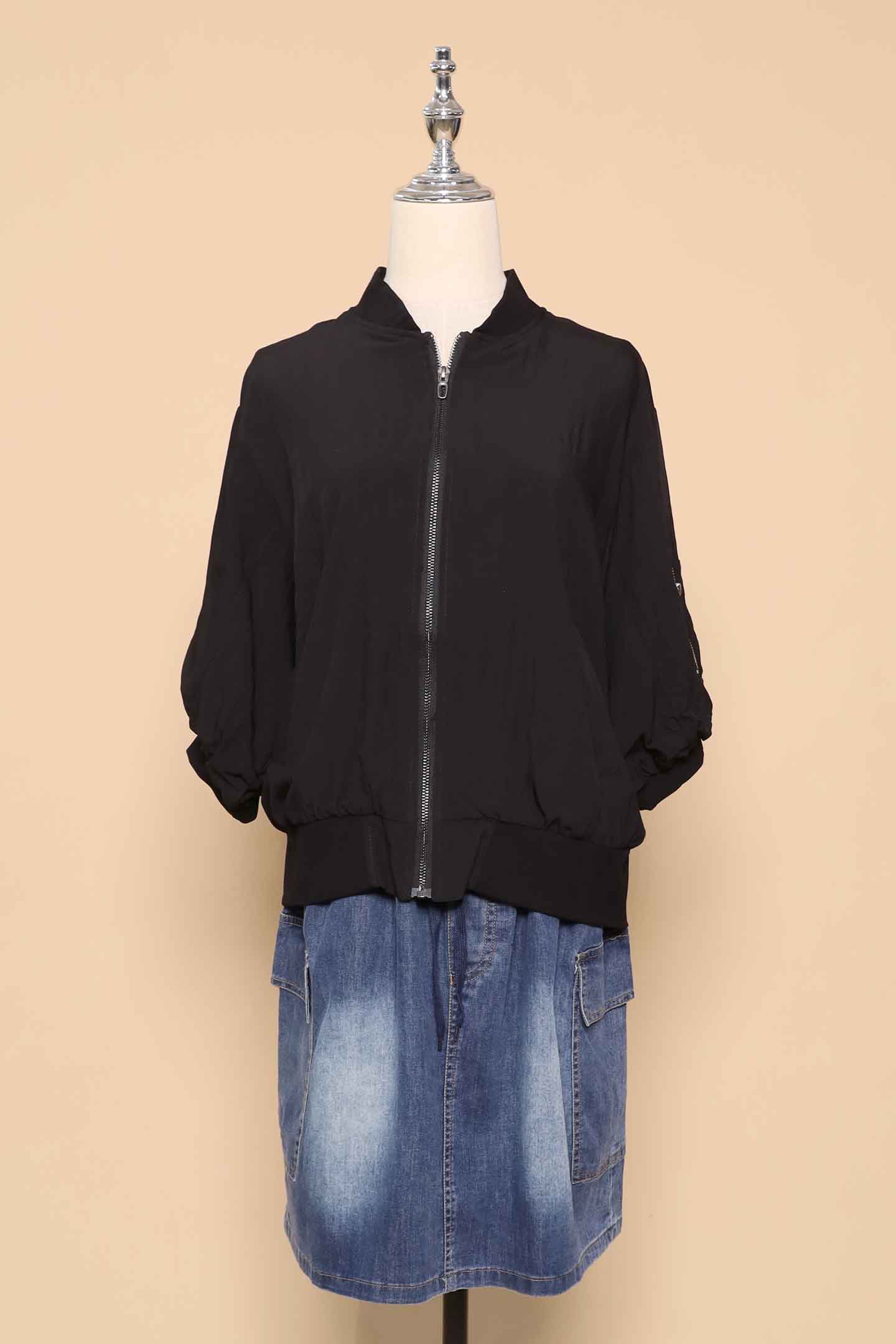 PO - Mags Bomber Jacket in Black