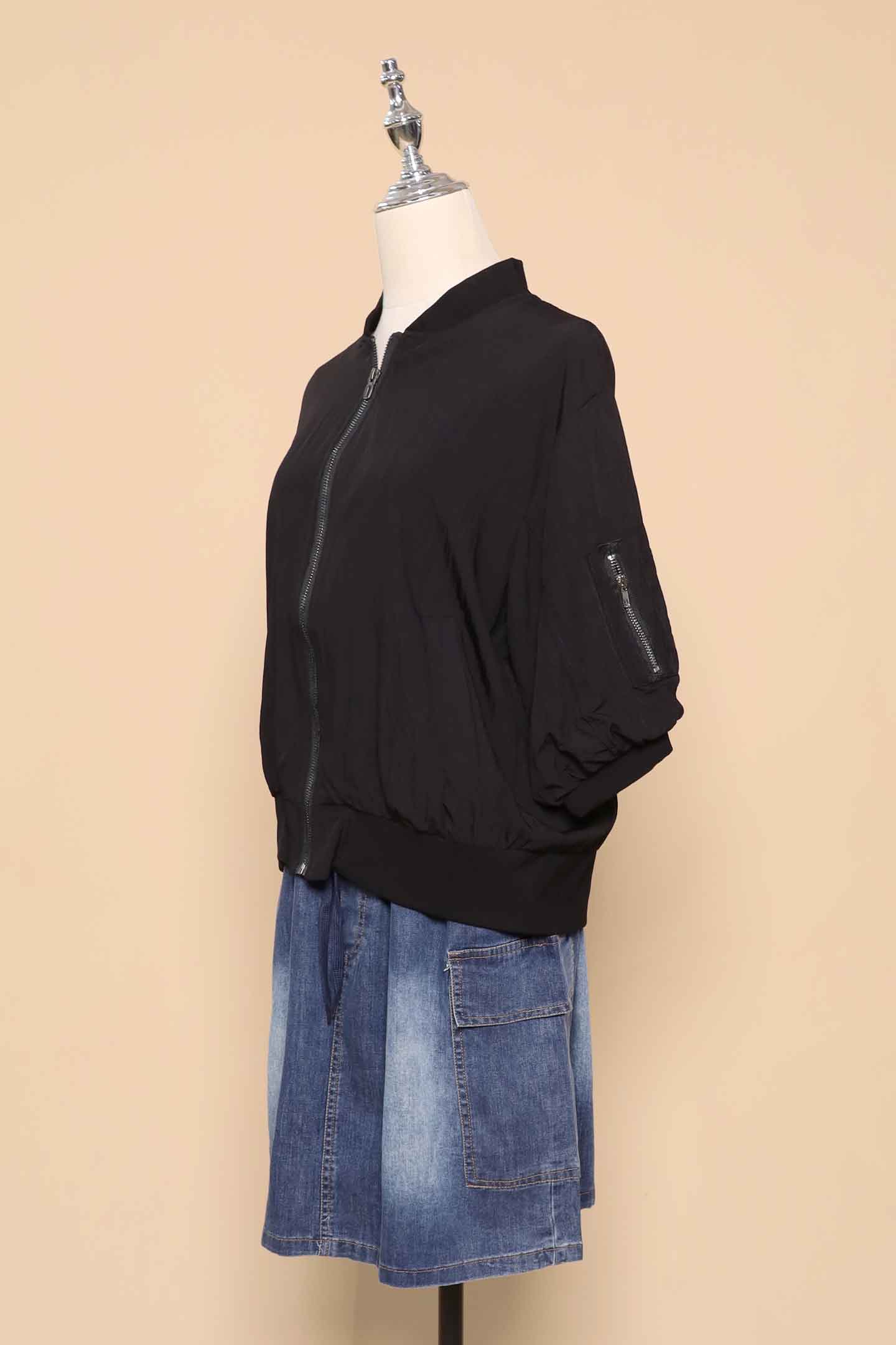 PO - Mags Bomber Jacket in Black