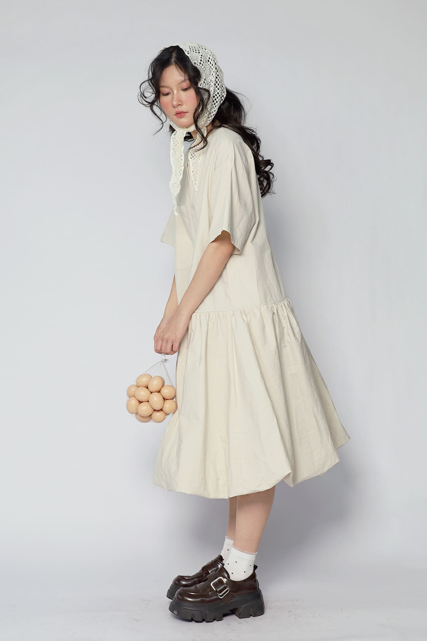 JOY - Mave Dress in Khaki Cream