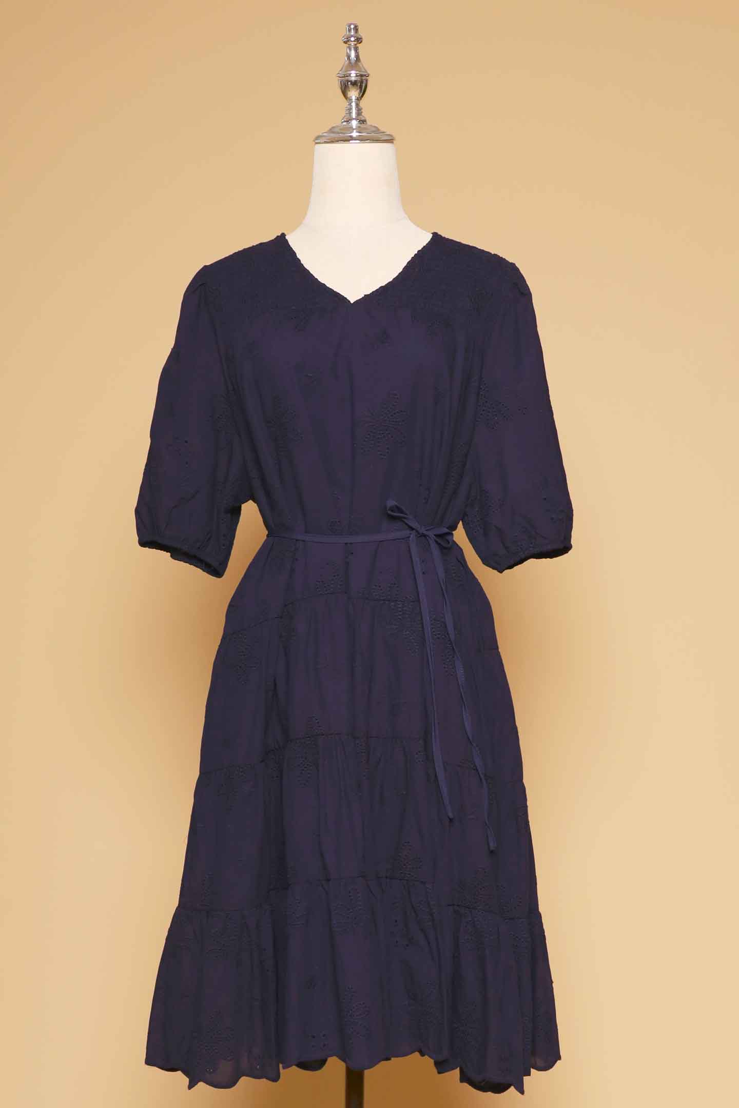 Backorders Melbourne Dress in Blue Eyelet Dream