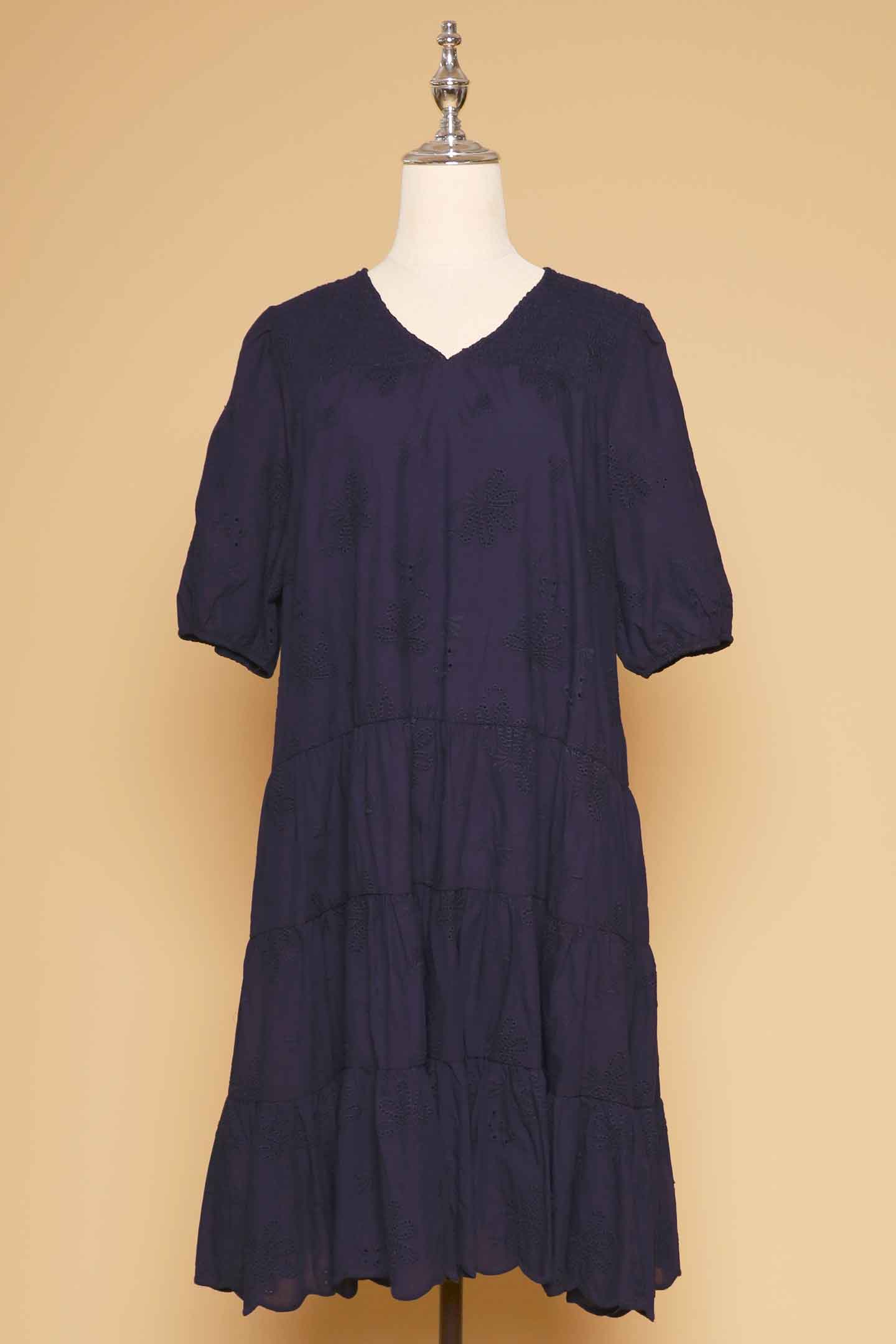 Backorders Melbourne Dress in Blue Eyelet Dream