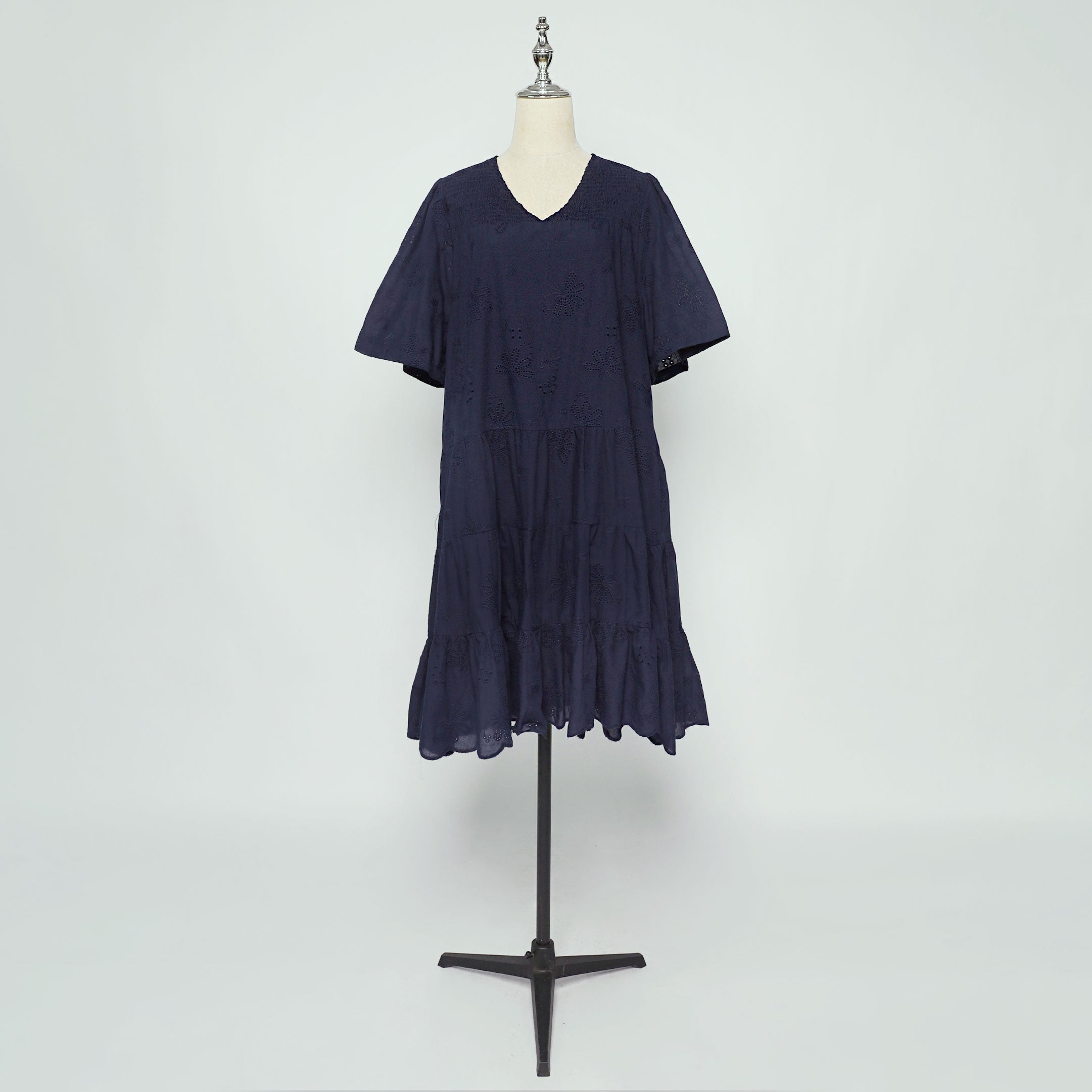 PO - Melbourne Dress in Blue Eyelet Dream