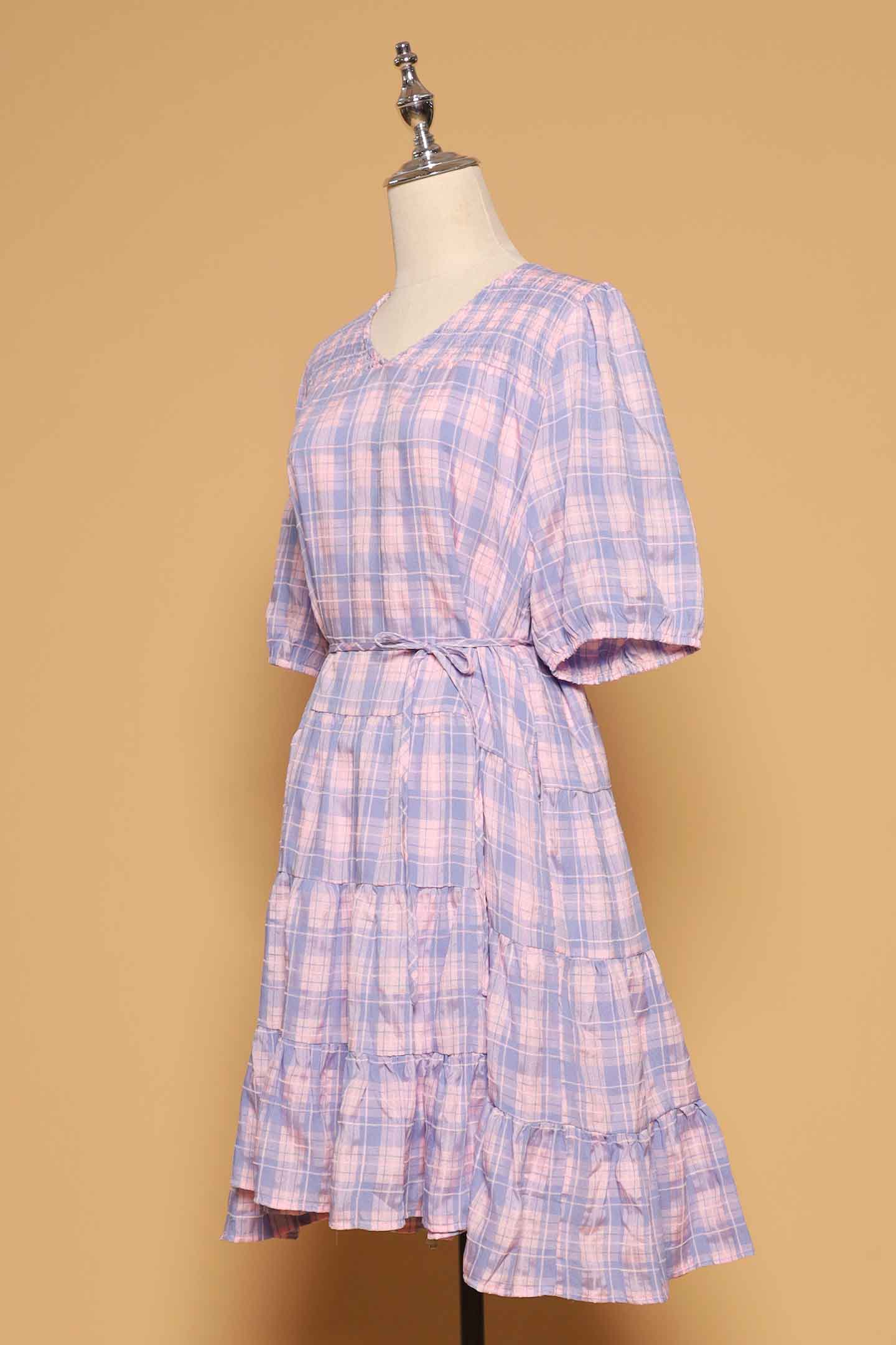 PO - Melbourne Dress in Lavender Plaid