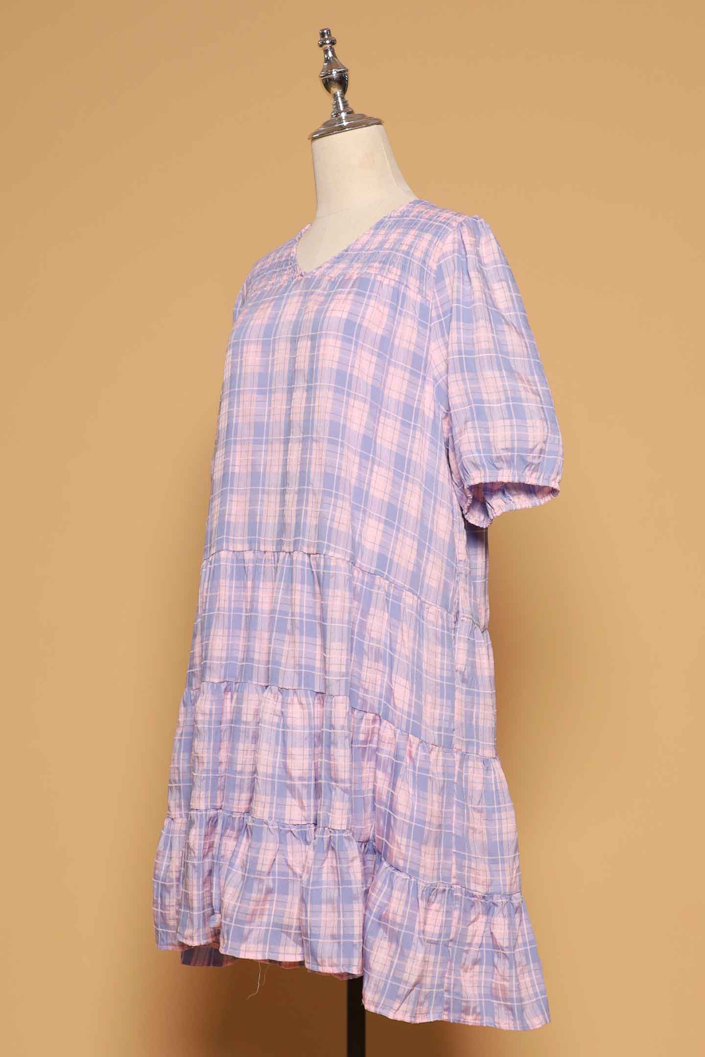 PO - Melbourne Dress in Lavender Plaid