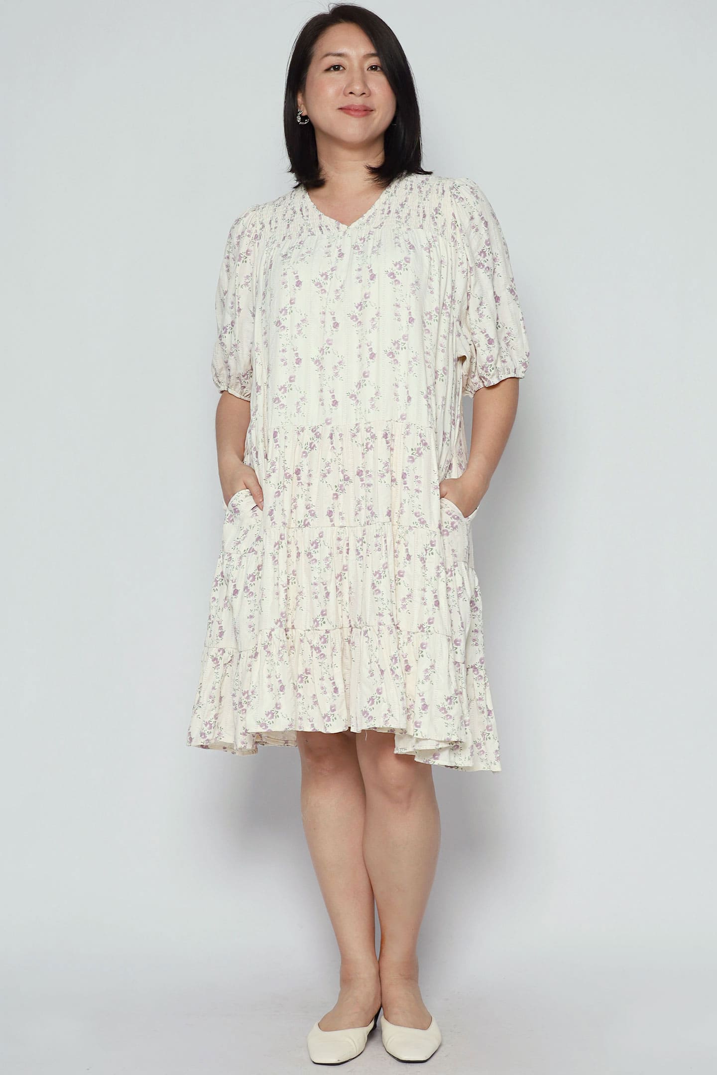 Melbourne Dress in Liliac Whisper