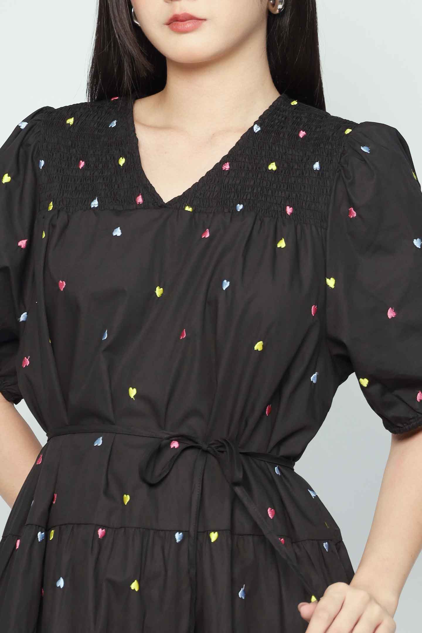 Melbourne Dress in Little Heartbeat