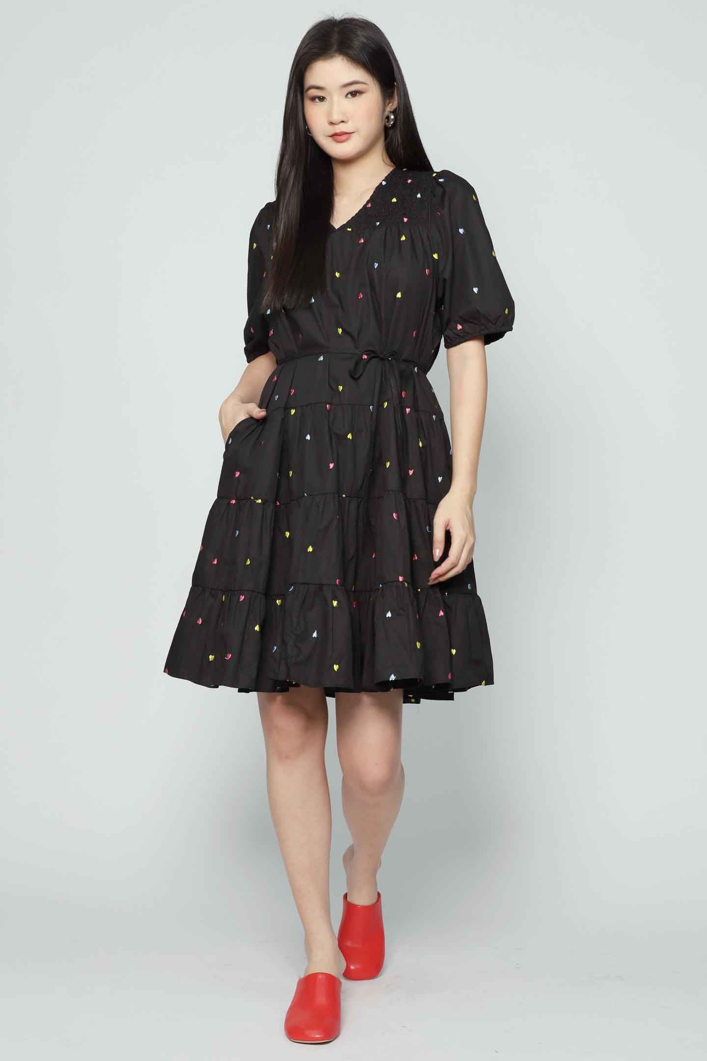 Melbourne Dress in Little Heartbeat