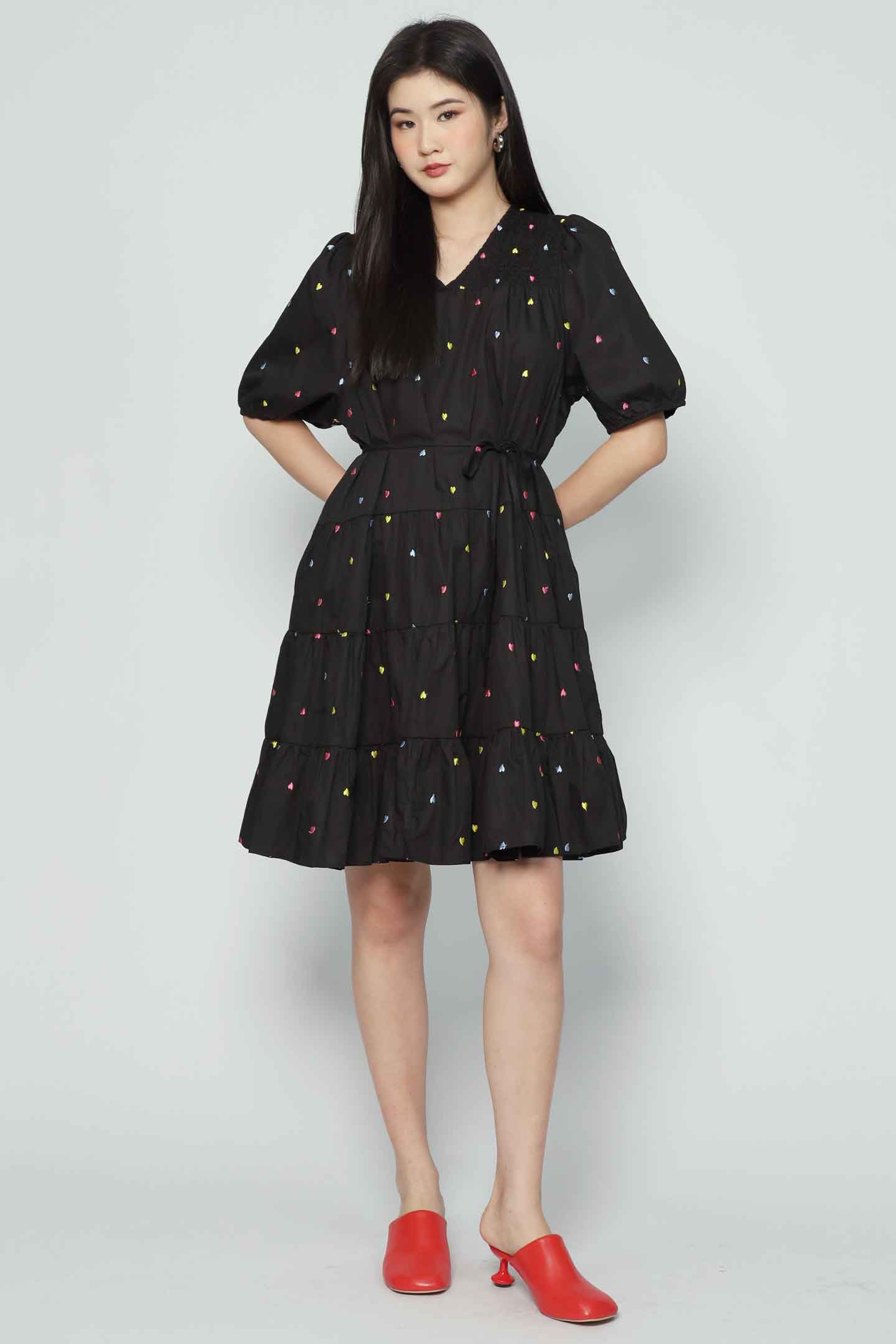 Melbourne Dress in Little Heartbeat