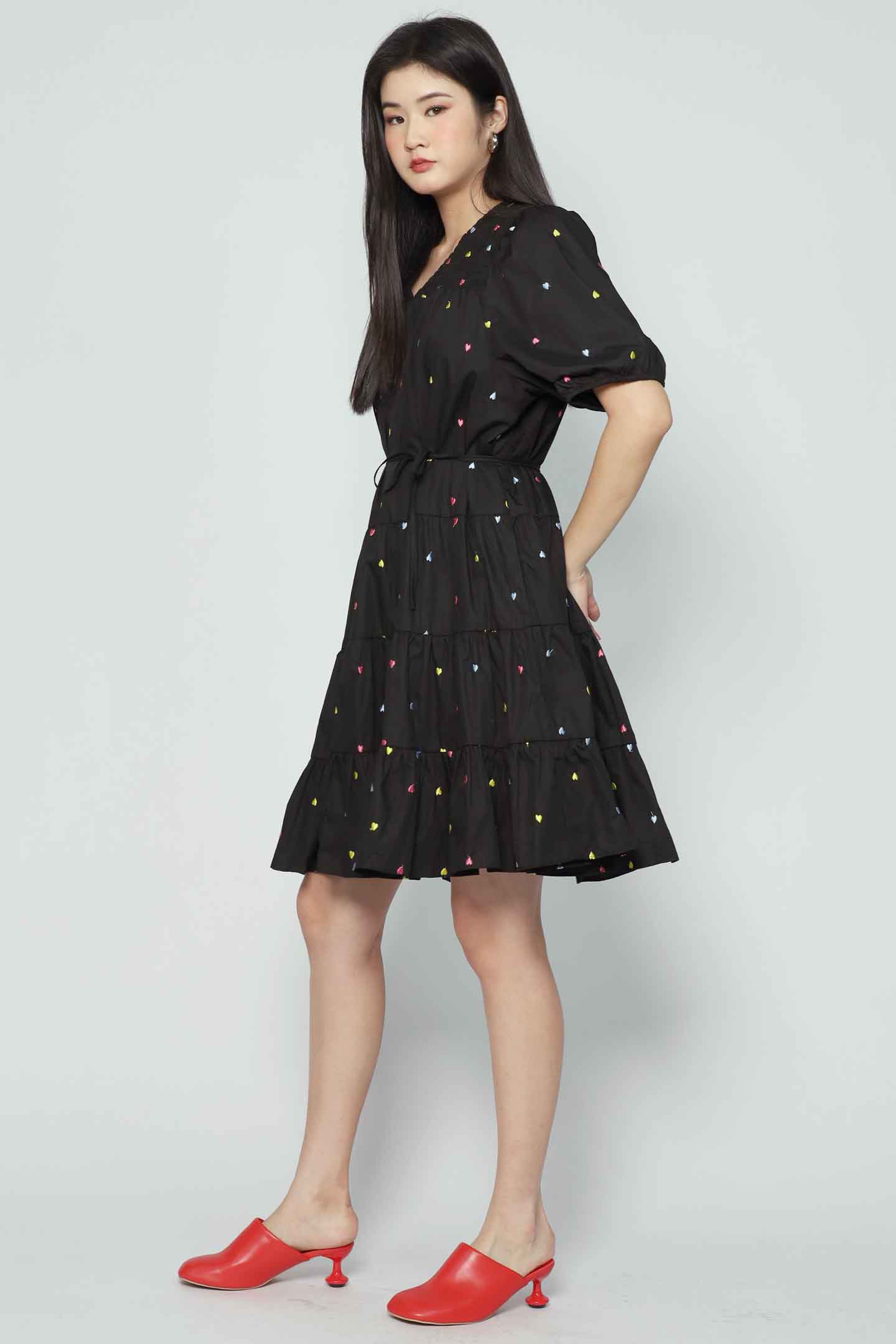 Melbourne Dress in Little Heartbeat