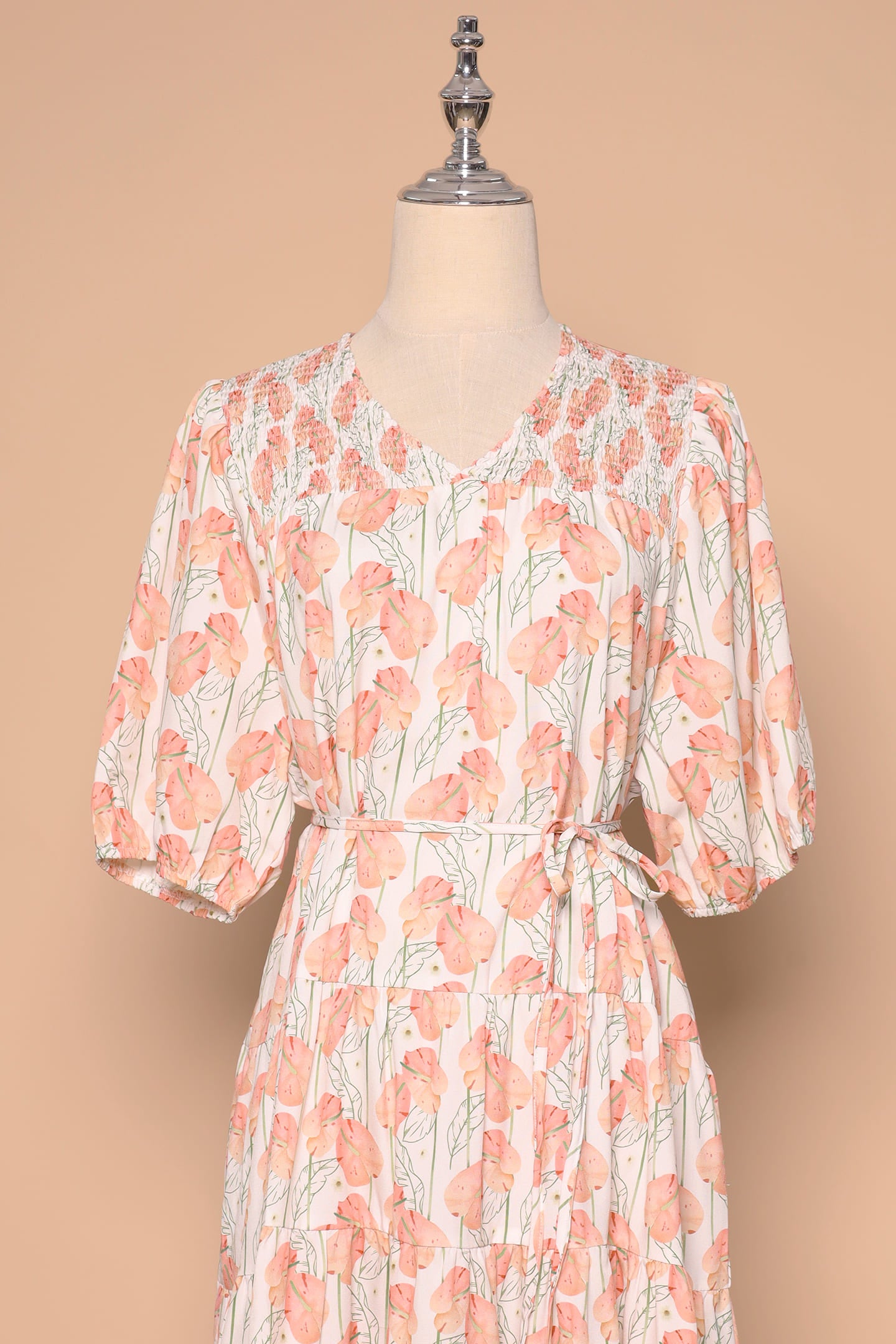 PO - Melbourne Dress in Peach Spring