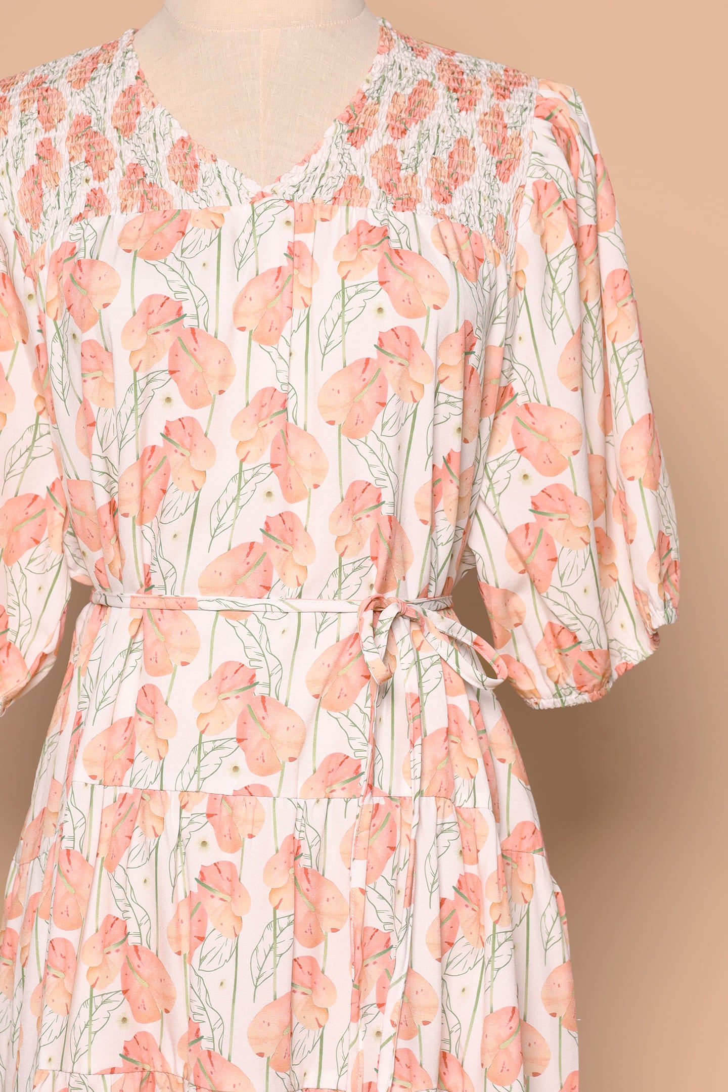 PO - Melbourne Dress in Peach Spring