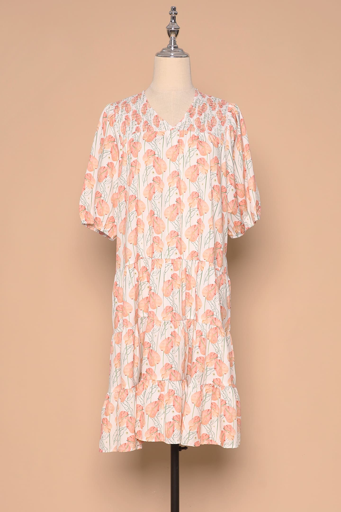 PO - Melbourne Dress in Peach Spring