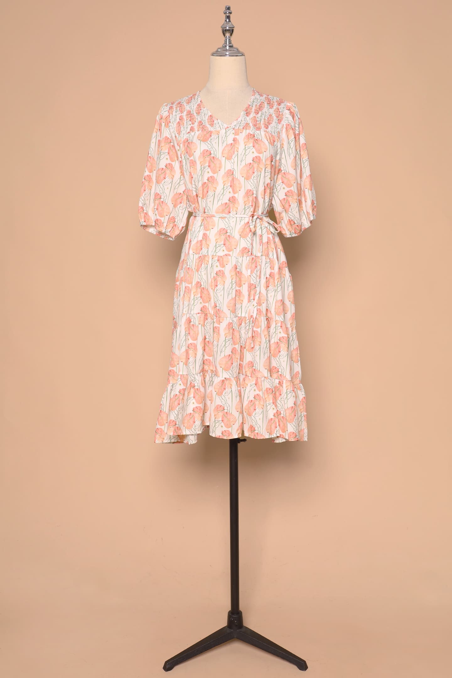 PO - Melbourne Dress in Peach Spring