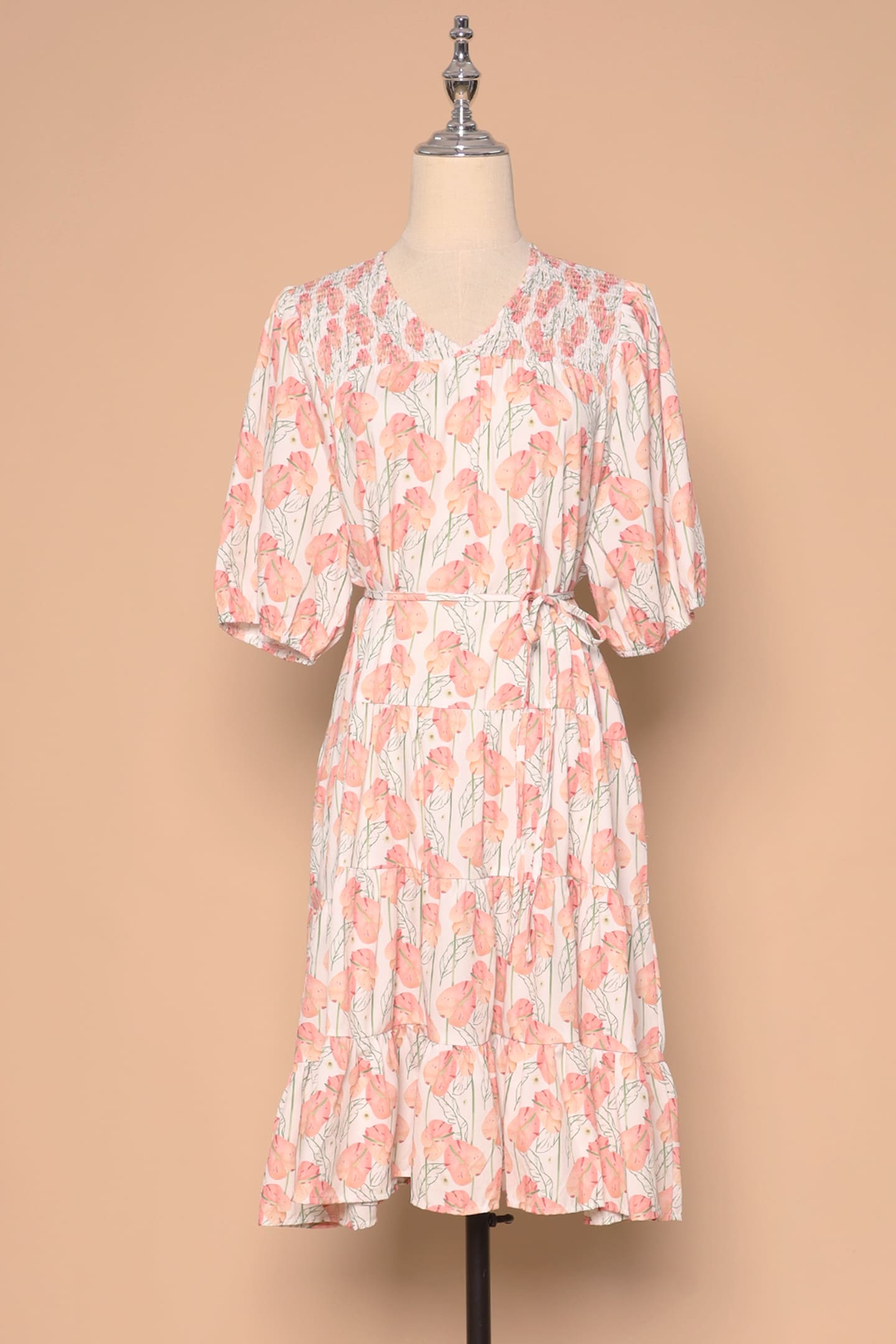 PO - Melbourne Dress in Peach Spring